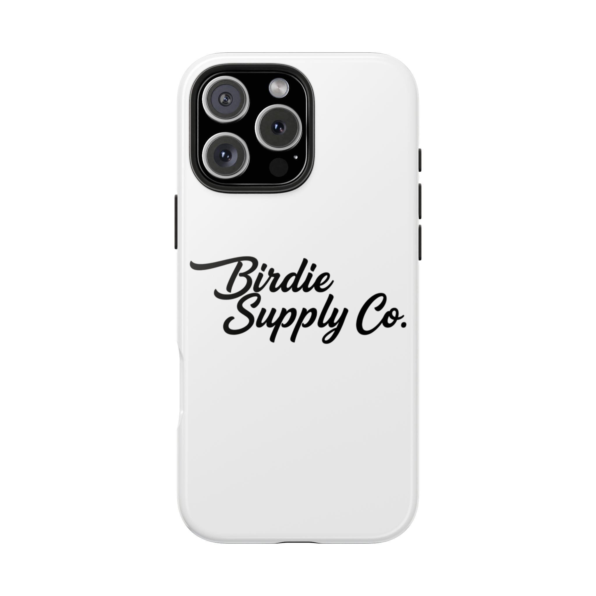 Phone Case Protective Cover — White Script Logo