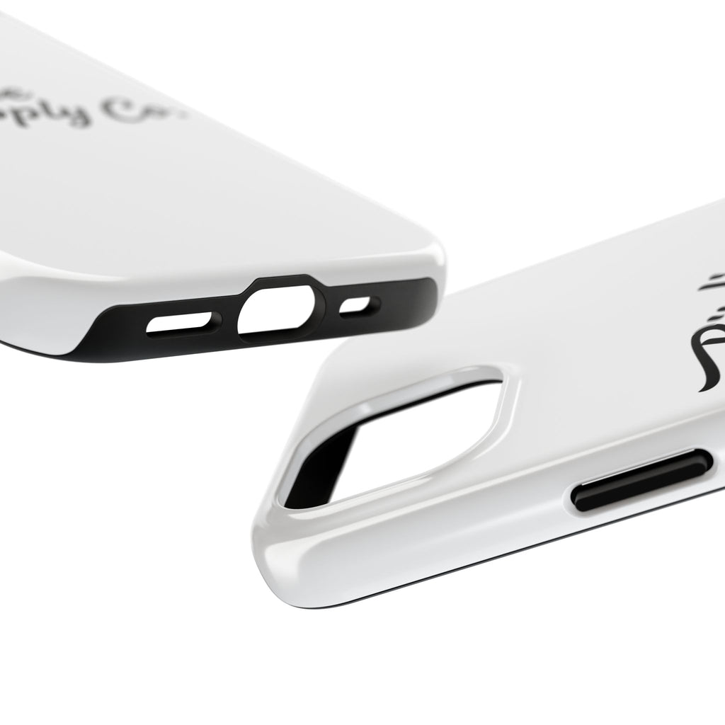 Phone Case Protective Cover — White Script Logo