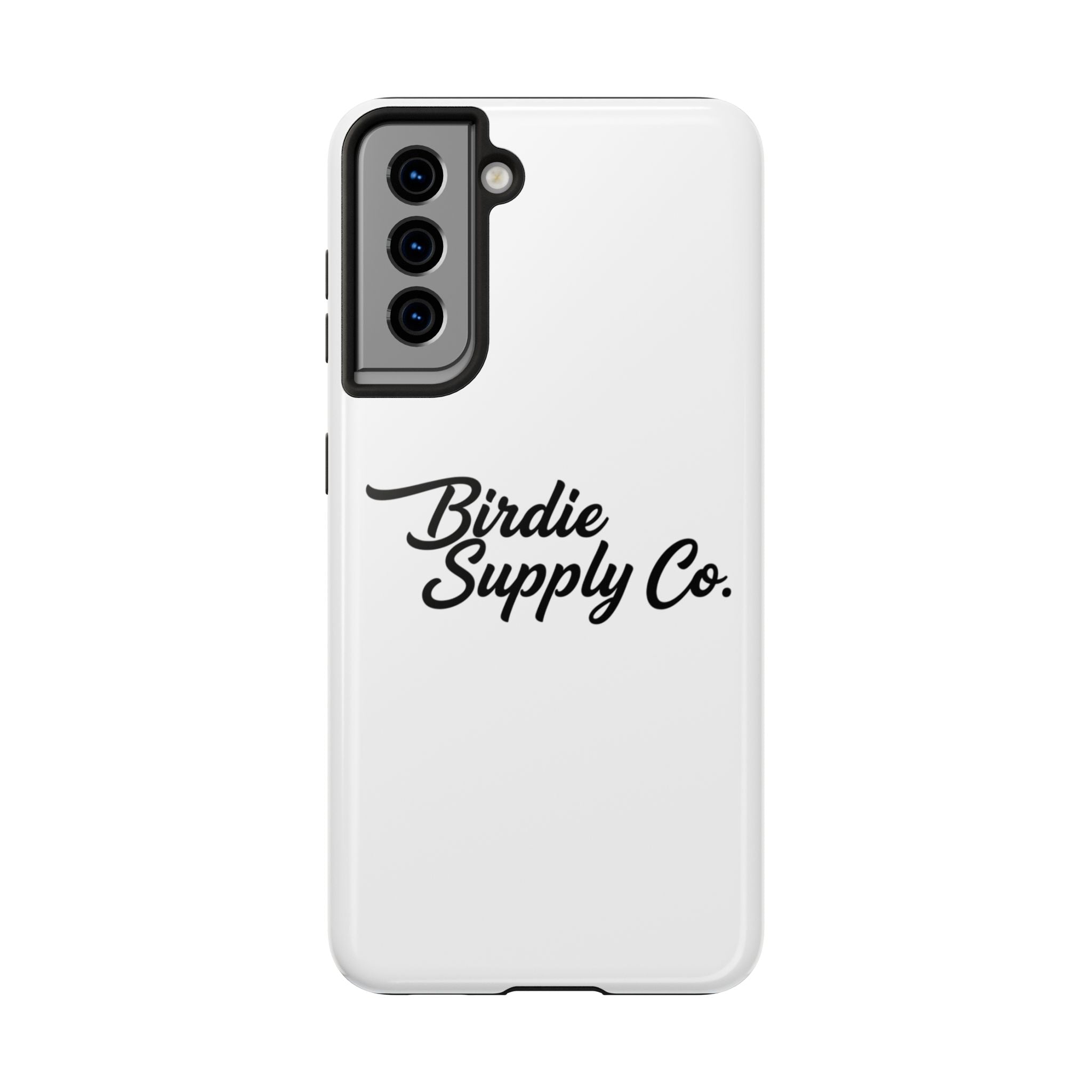 Phone Case Protective Cover — White Script Logo