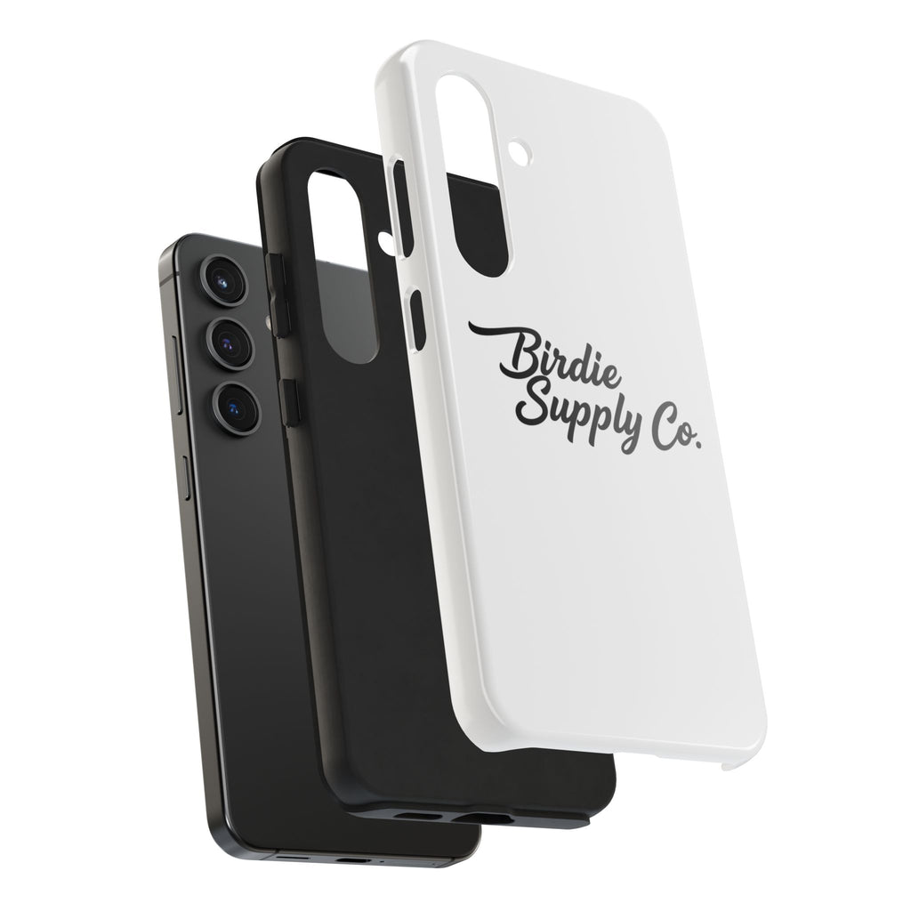 Phone Case Protective Cover — White Script Logo