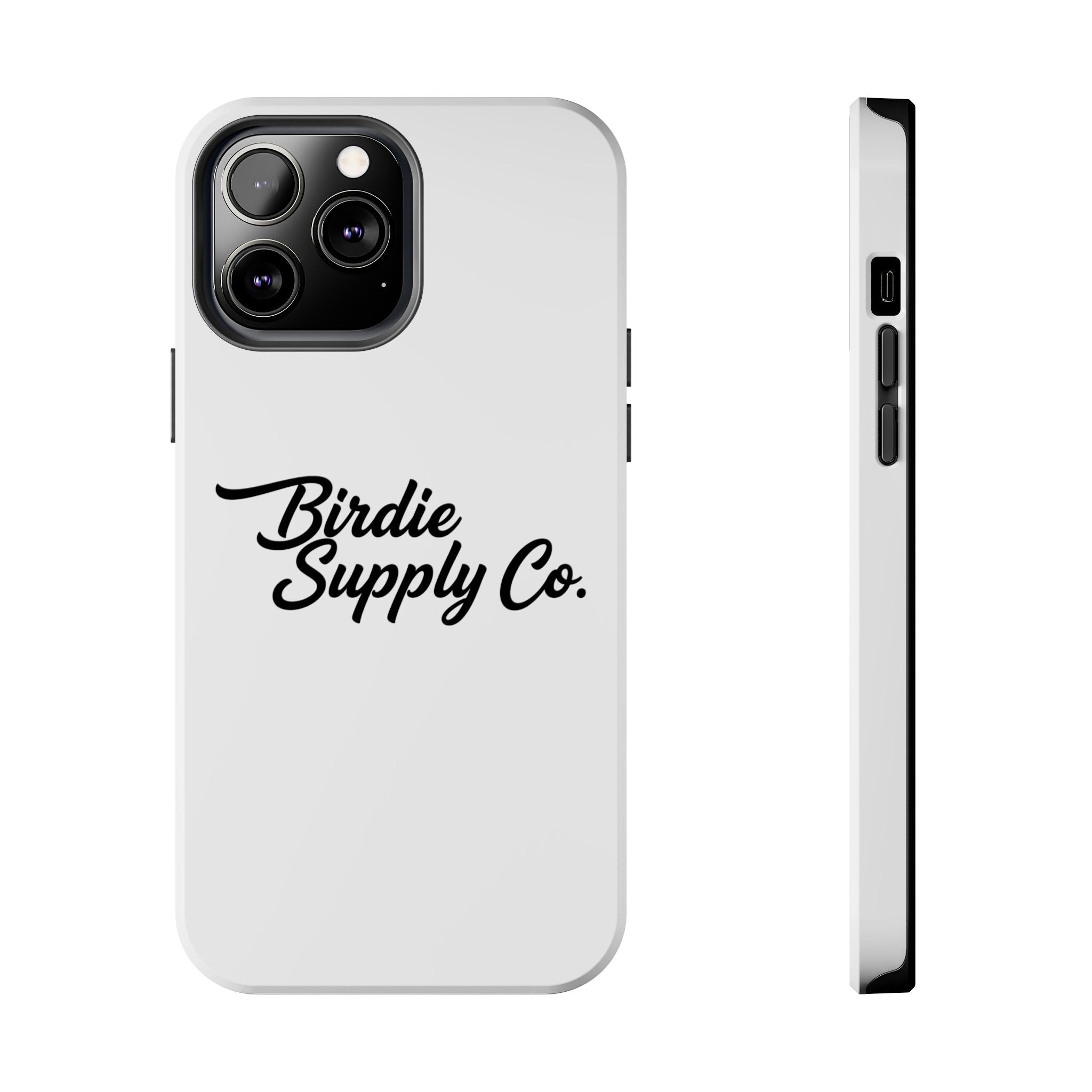 Phone Case Protective Cover — White Script Logo
