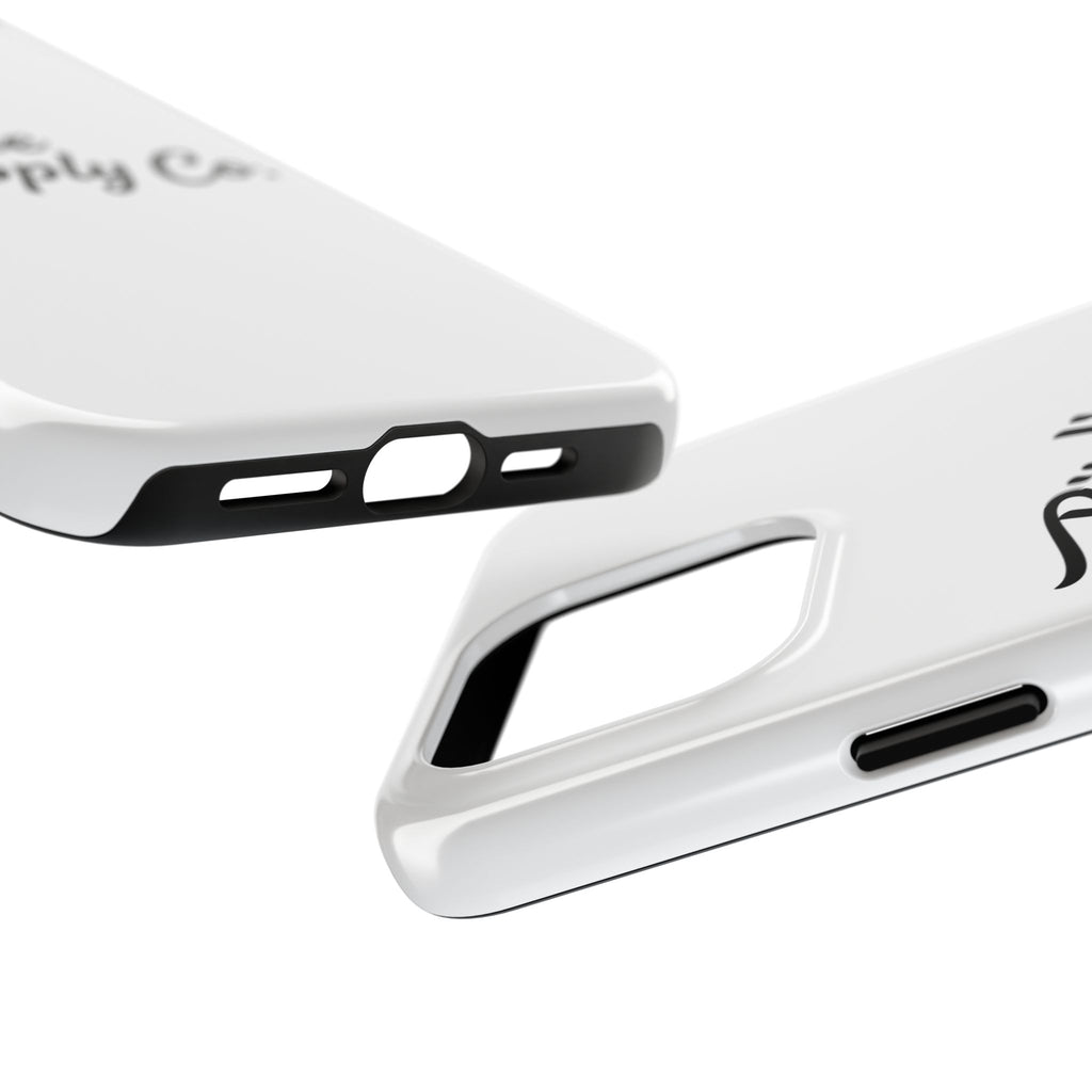 Phone Case Protective Cover — White Script Logo