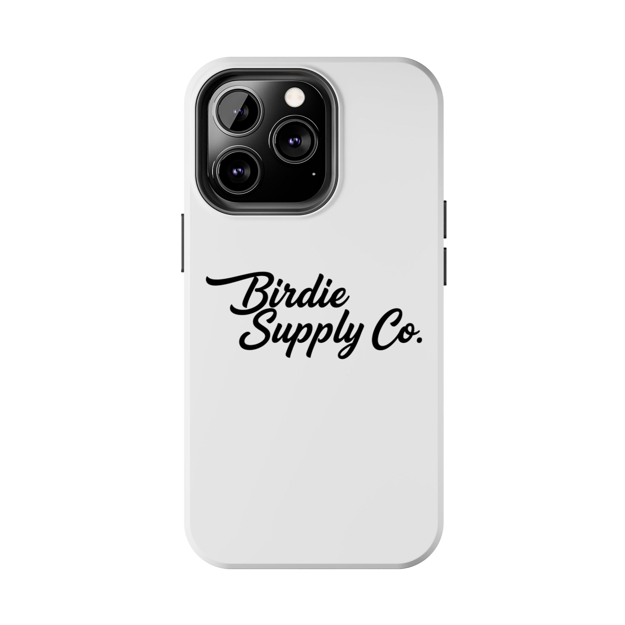 Phone Case Protective Cover — White Script Logo