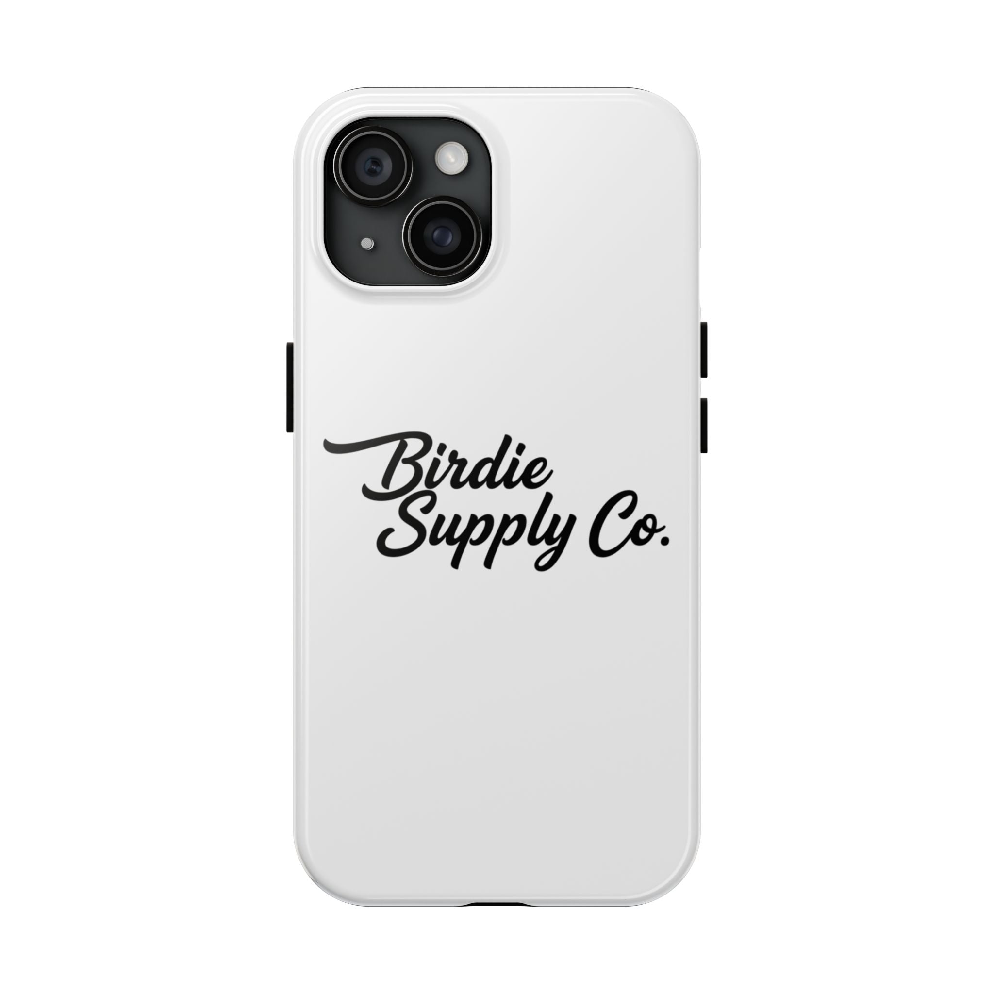 Phone Case Protective Cover — White Script Logo