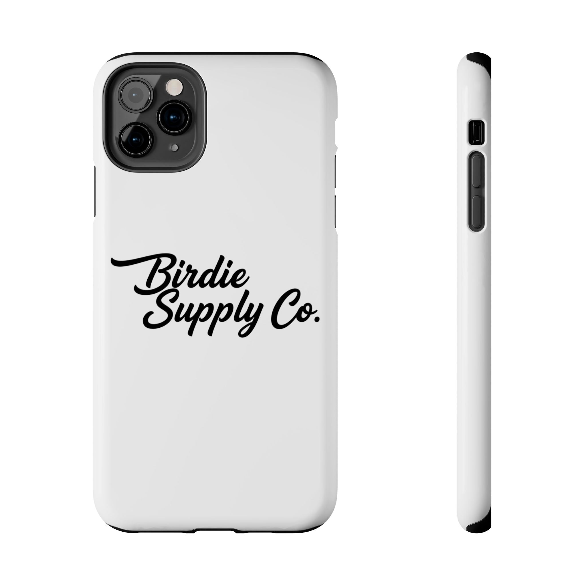 Phone Case Protective Cover — White Script Logo
