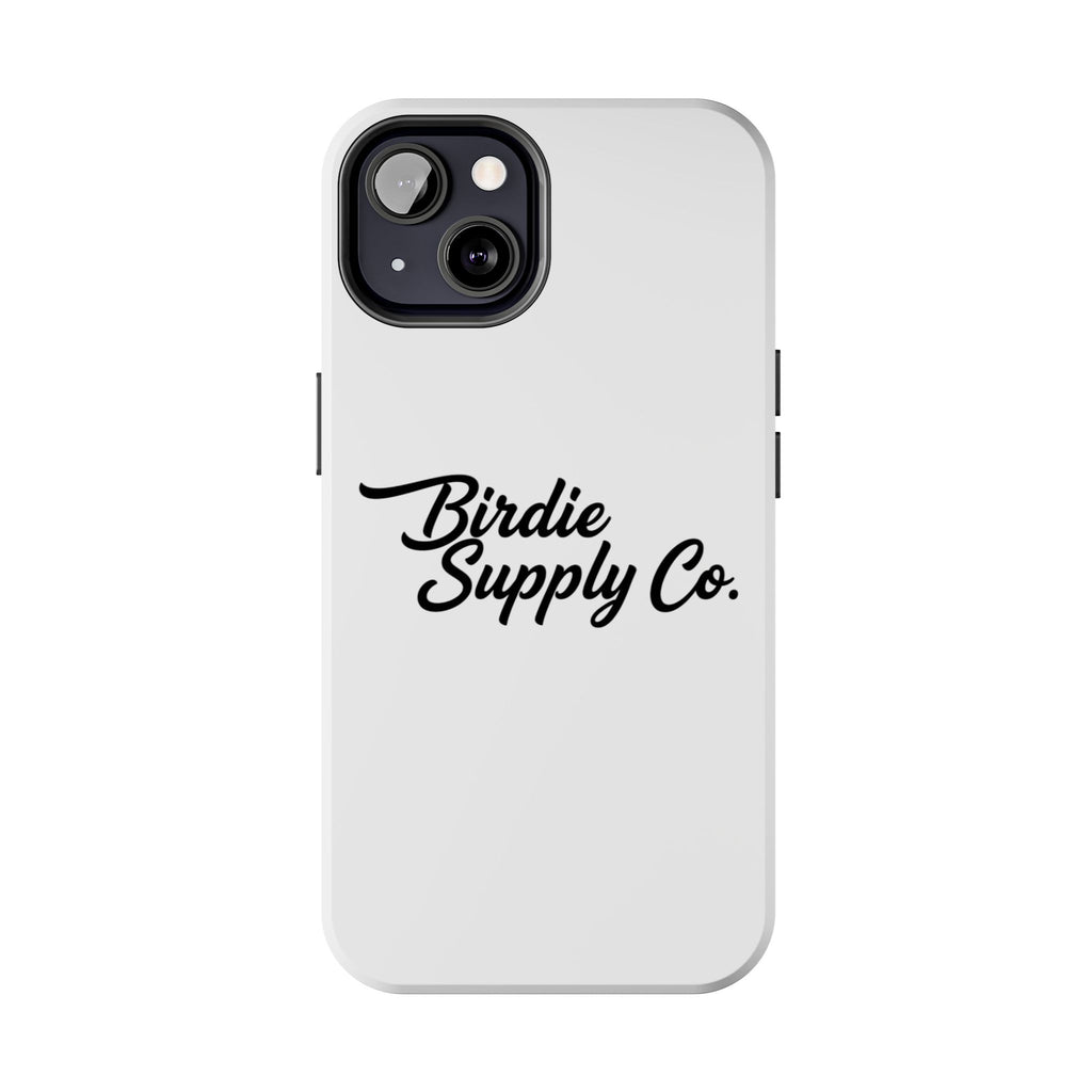 Phone Case Protective Cover — White Script Logo