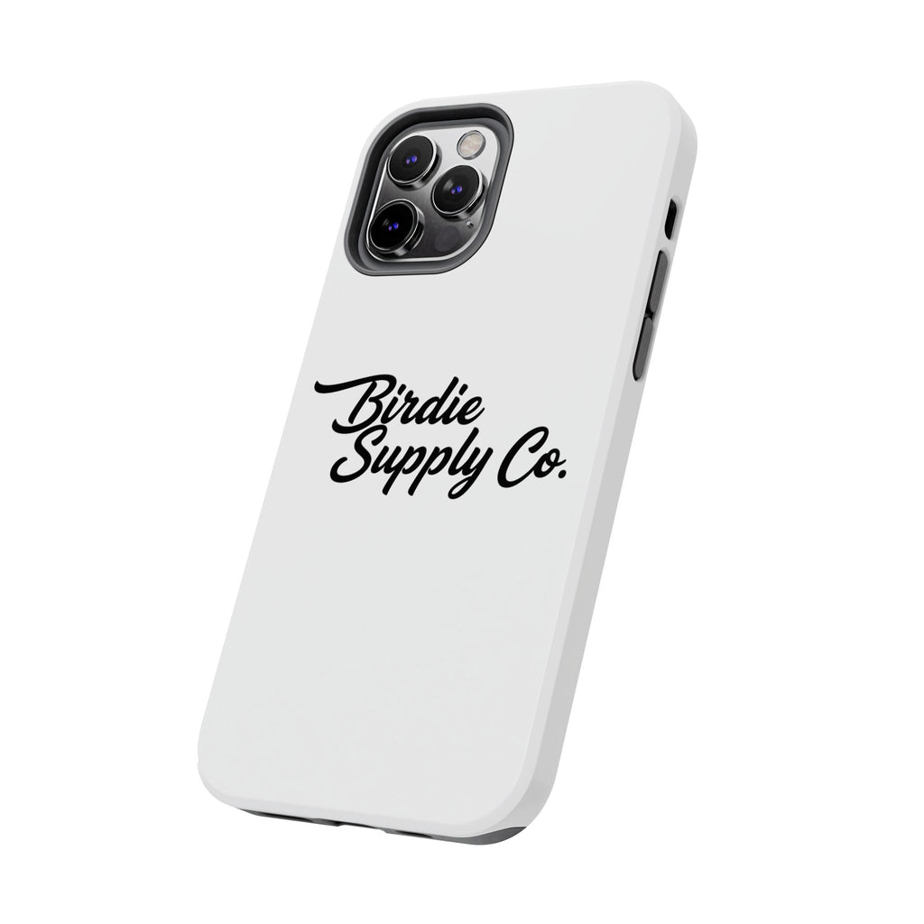 Phone Case Protective Cover — White Script Logo