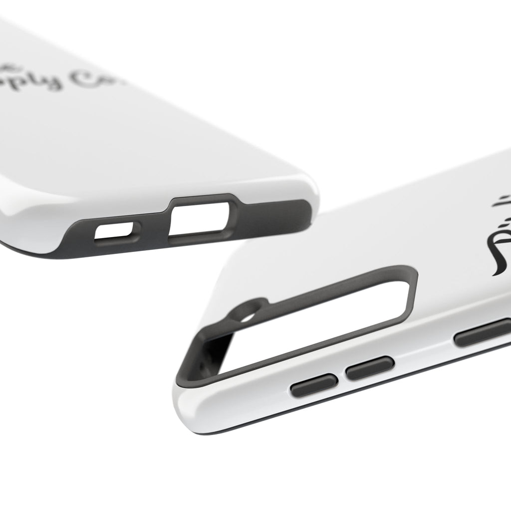 Phone Case Protective Cover — White Script Logo
