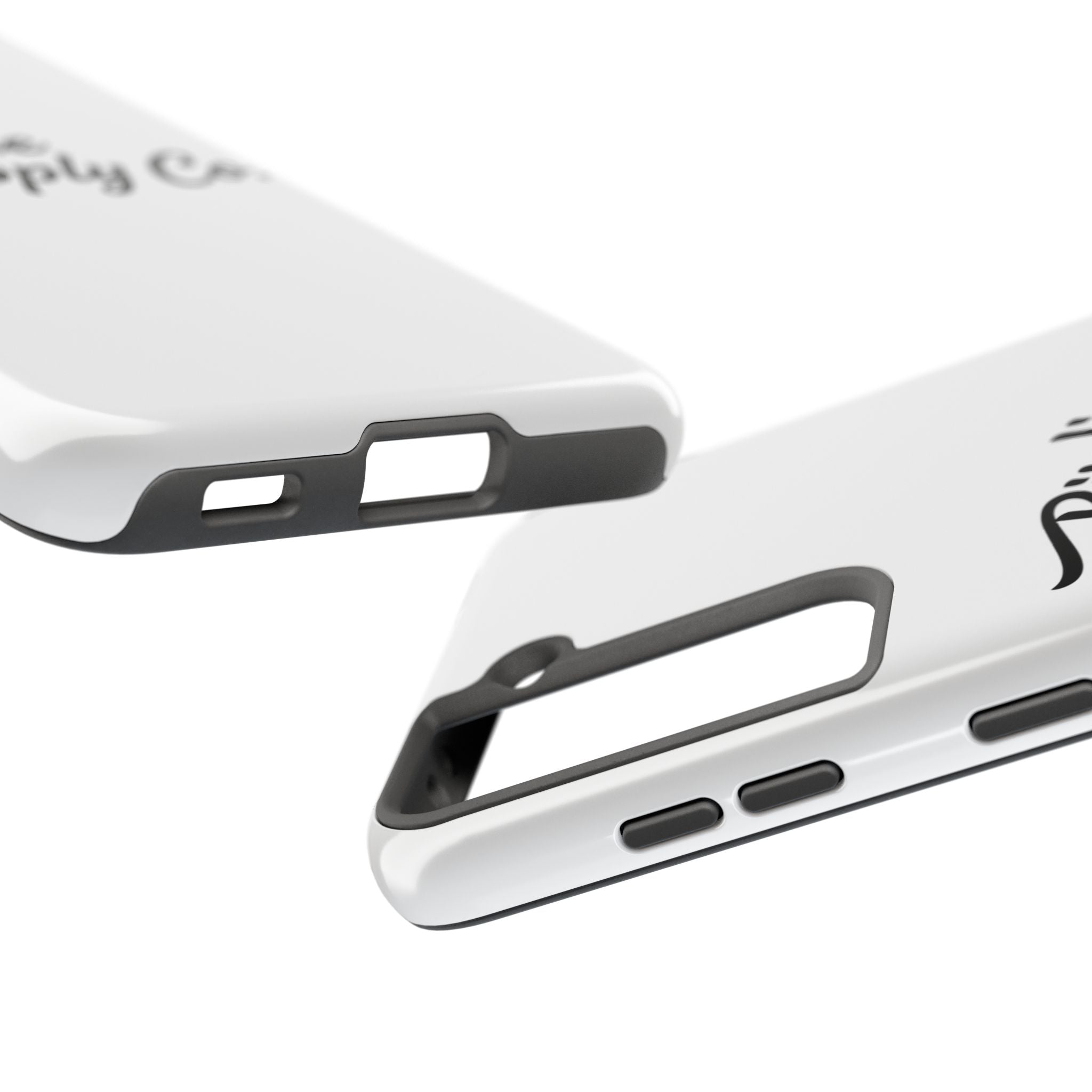 Phone Case Protective Cover — White Script Logo