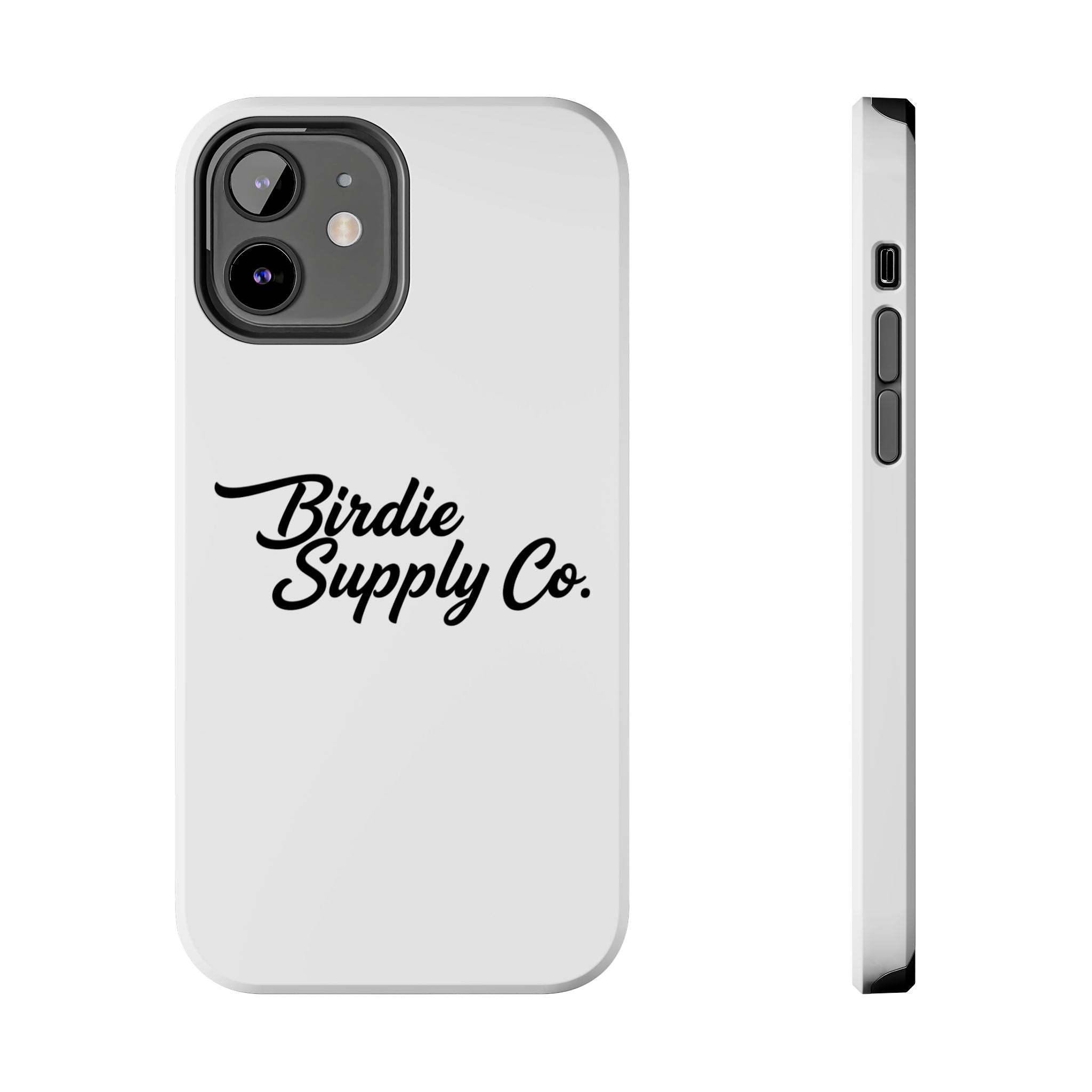 Phone Case Protective Cover — White Script Logo