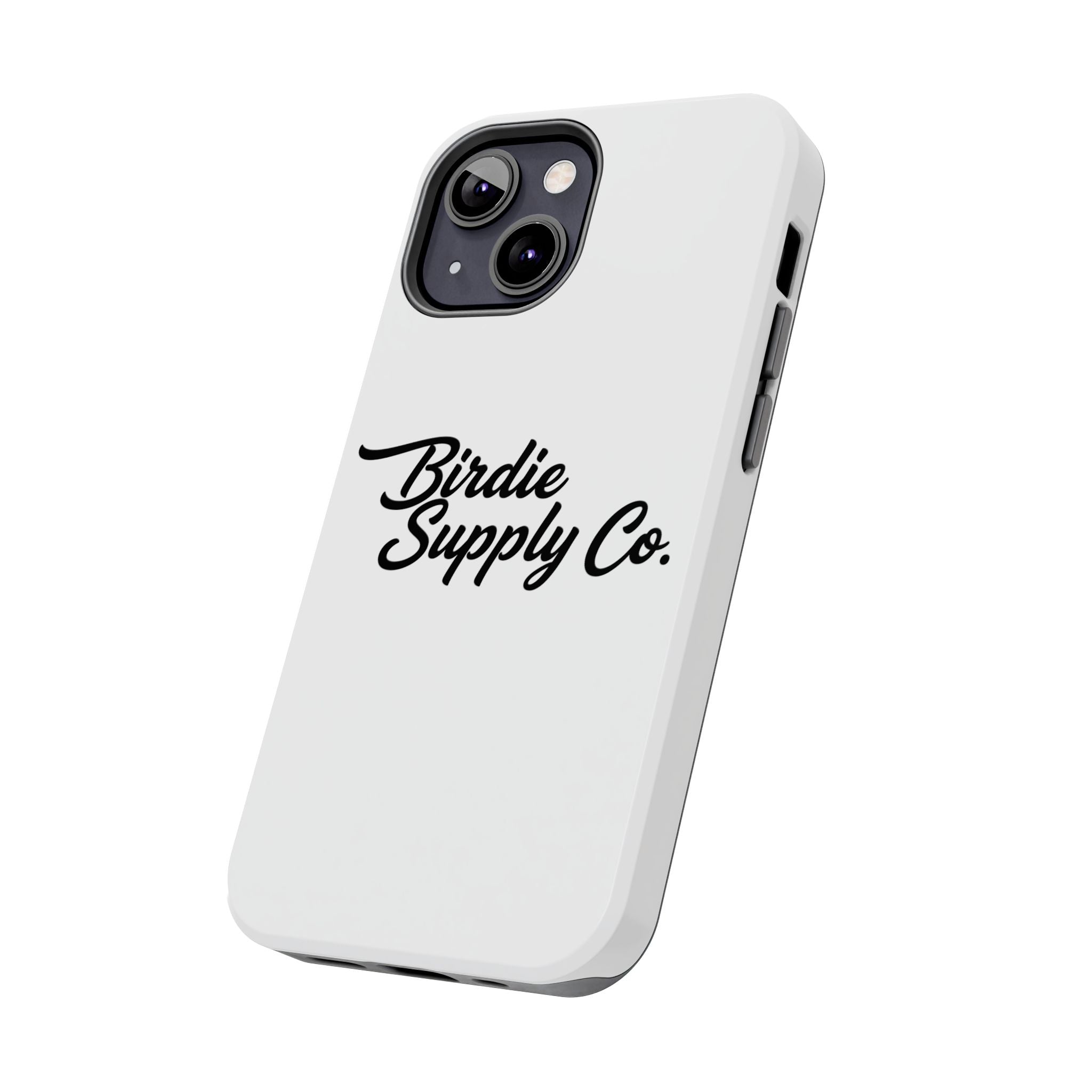 Phone Case Protective Cover — White Script Logo