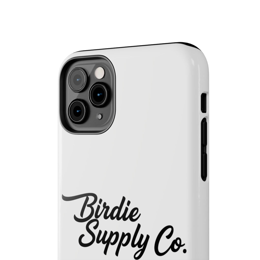 Phone Case Protective Cover — White Script Logo