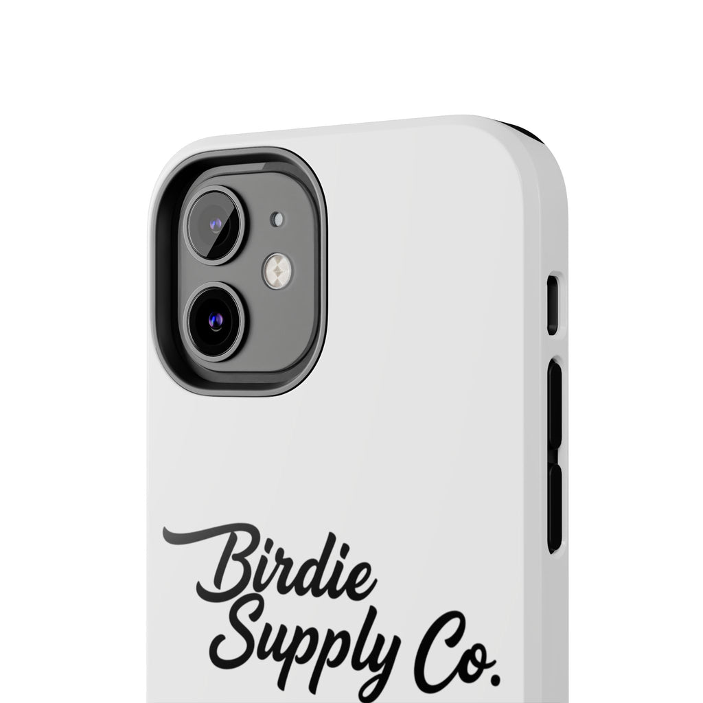 Phone Case Protective Cover — White Script Logo