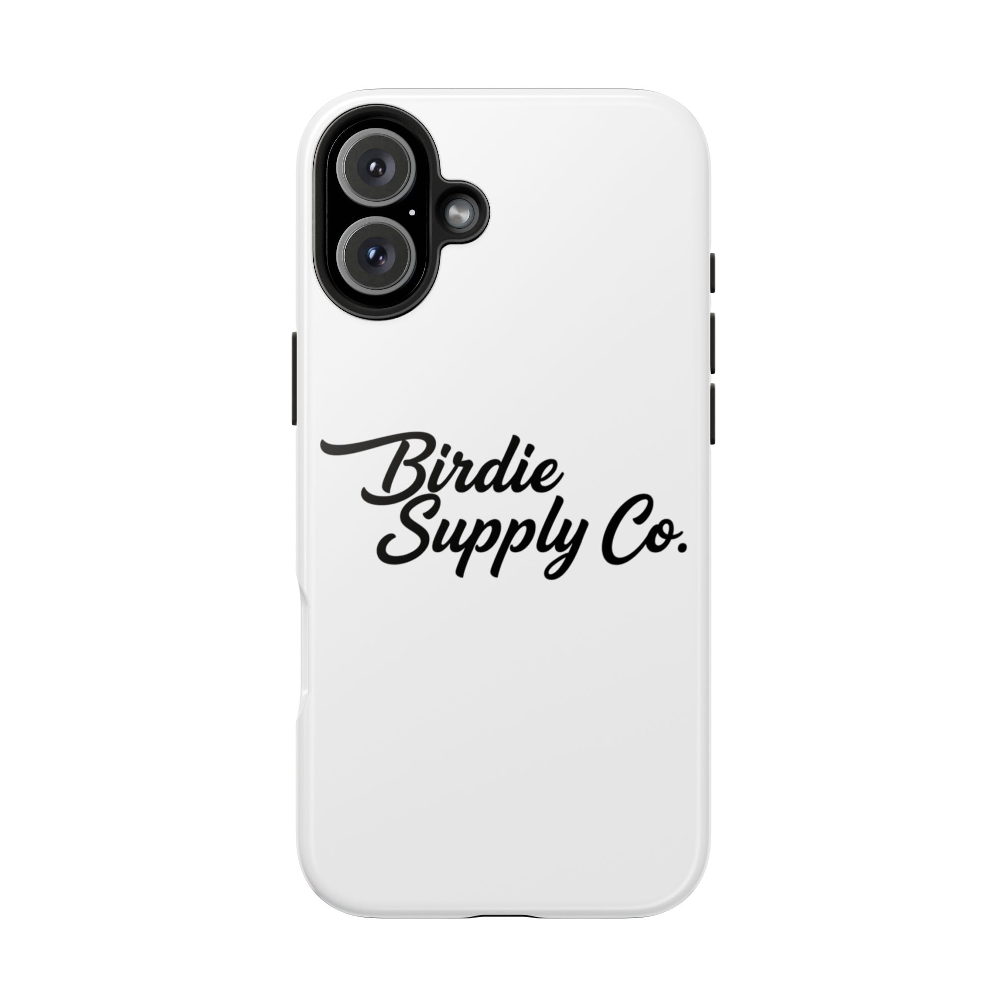 Phone Case Protective Cover — White Script Logo