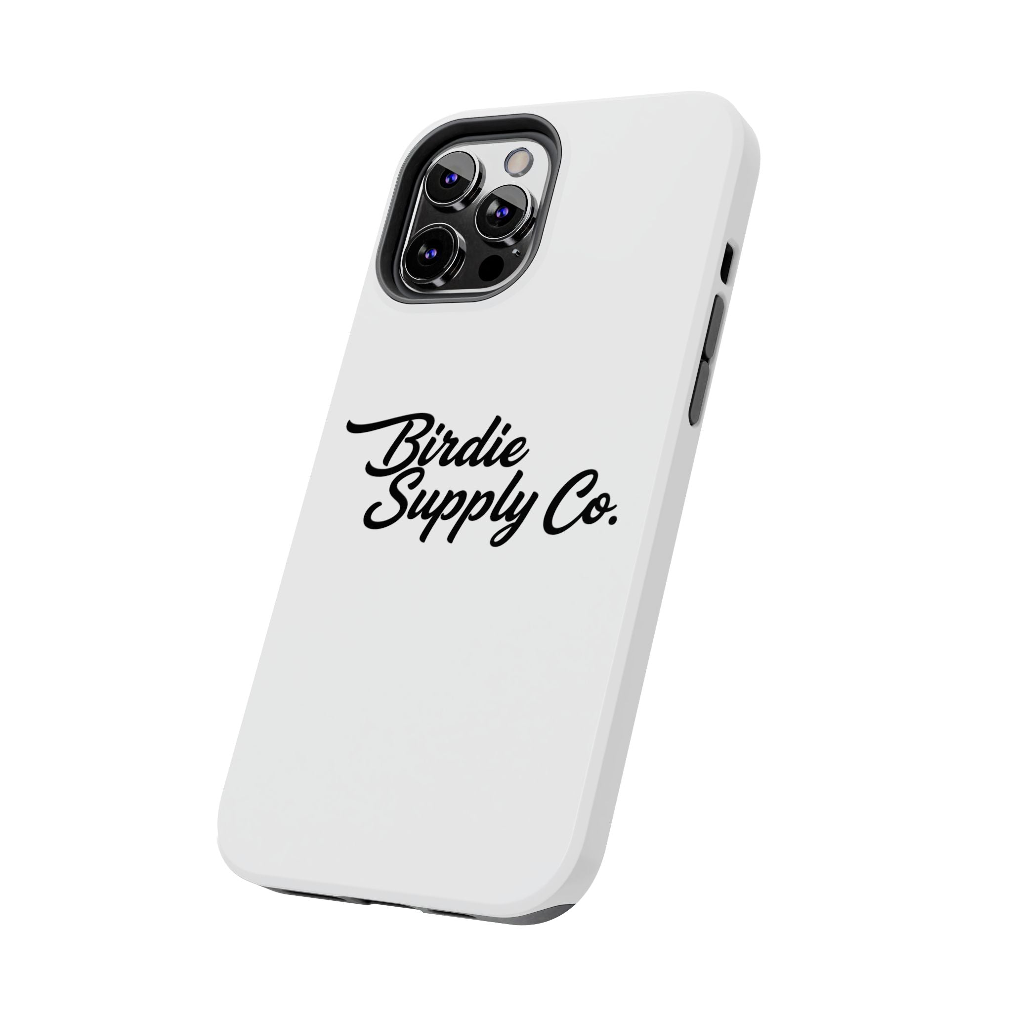 Phone Case Protective Cover — White Script Logo