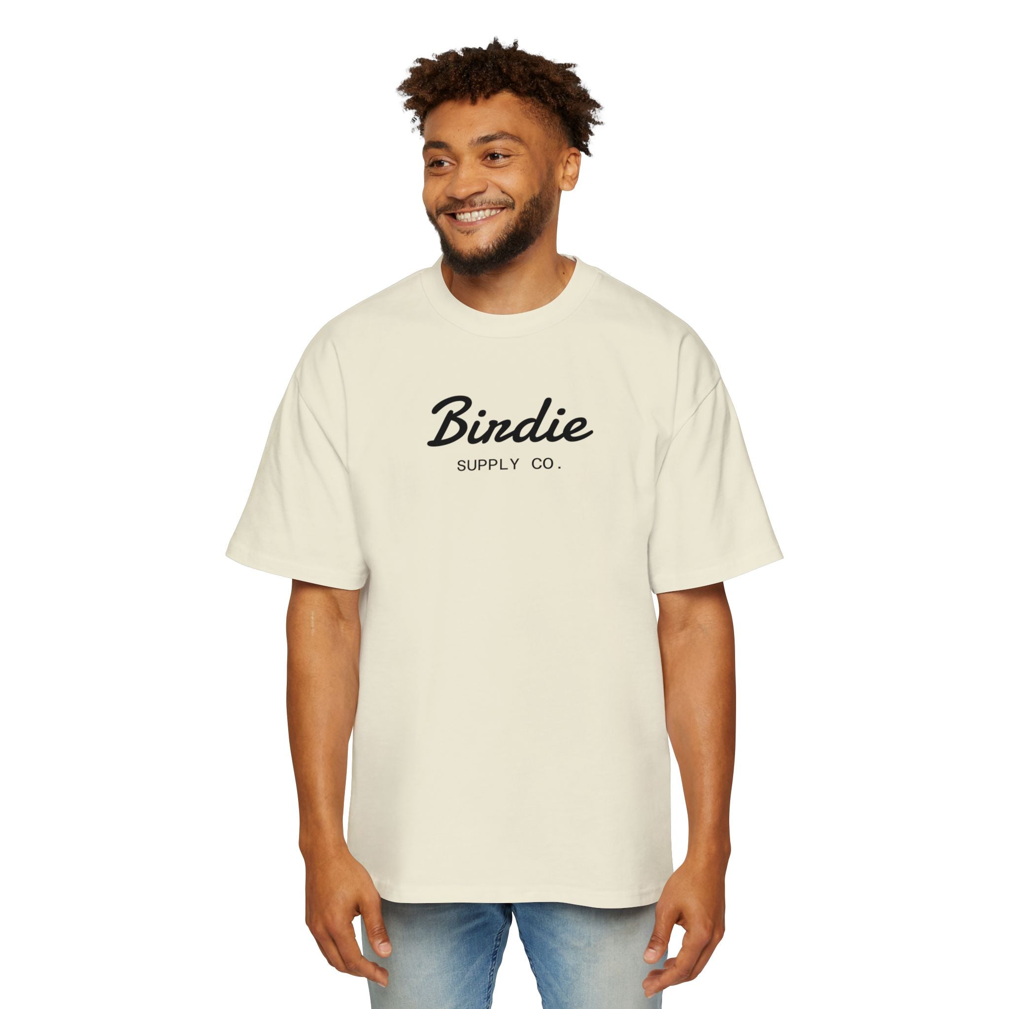 Birdie Supply Co. Oversized Men's Tee — Vintage Logo T-Shirt