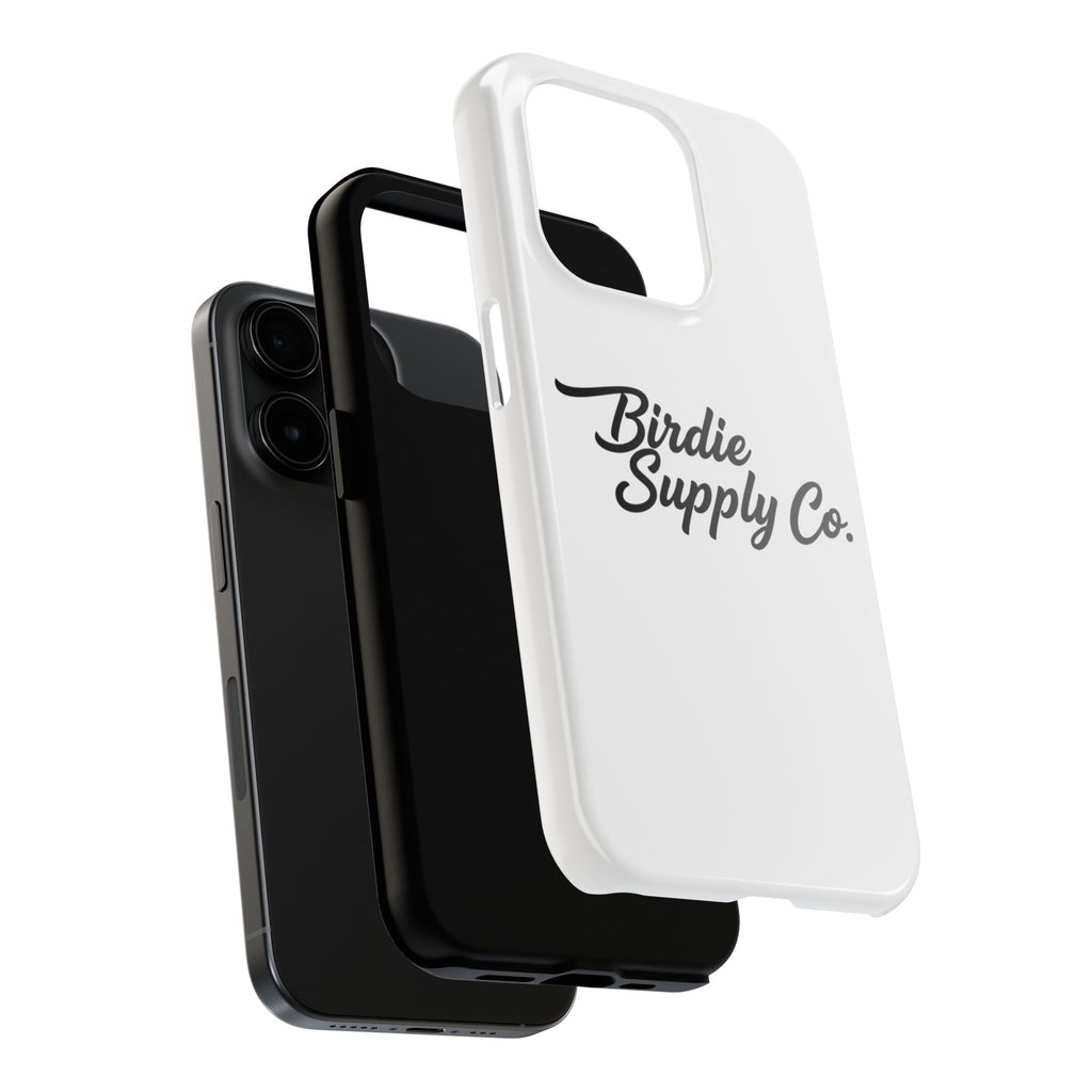 Phone Case Protective Cover — White Script Logo