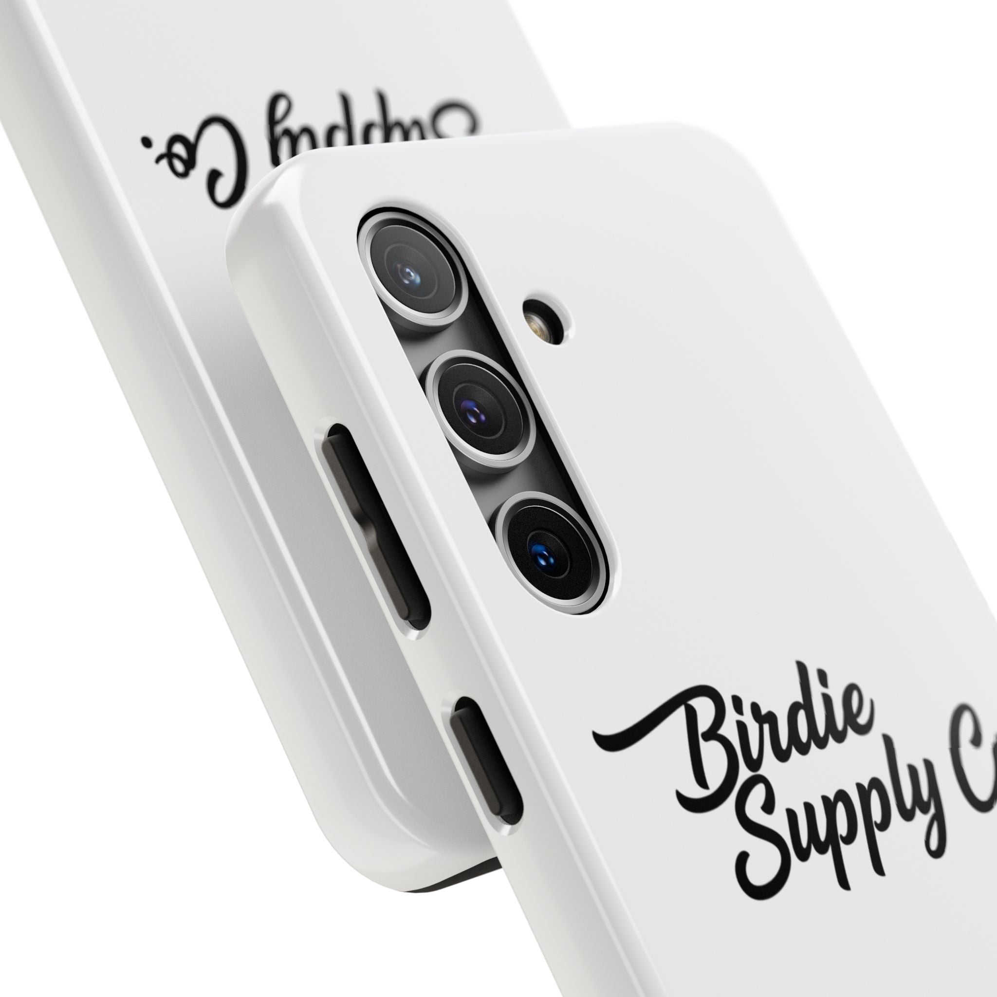 Phone Case Protective Cover — White Script Logo