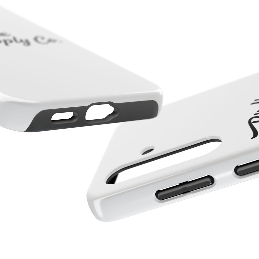 Phone Case Protective Cover — White Script Logo