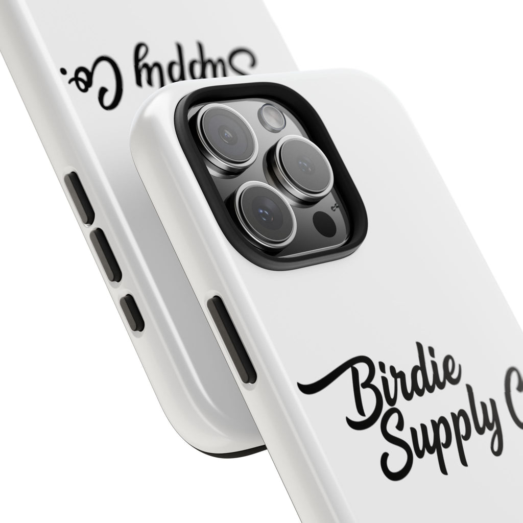 Phone Case Protective Cover — White Script Logo