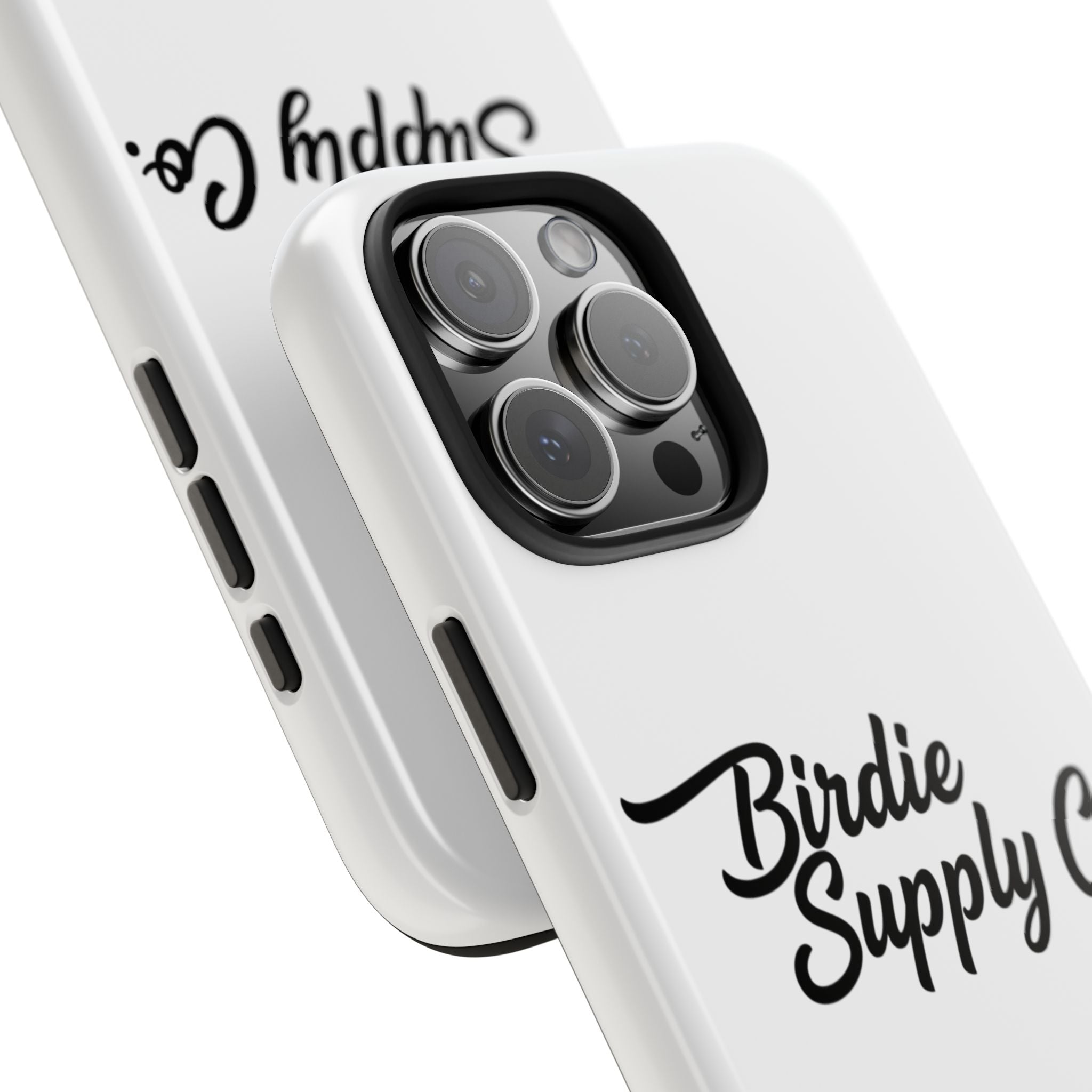 Phone Case Protective Cover — White Script Logo