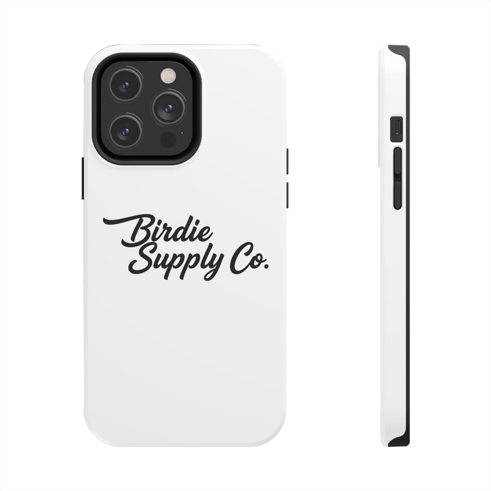 Phone Case Protective Cover — White Script Logo