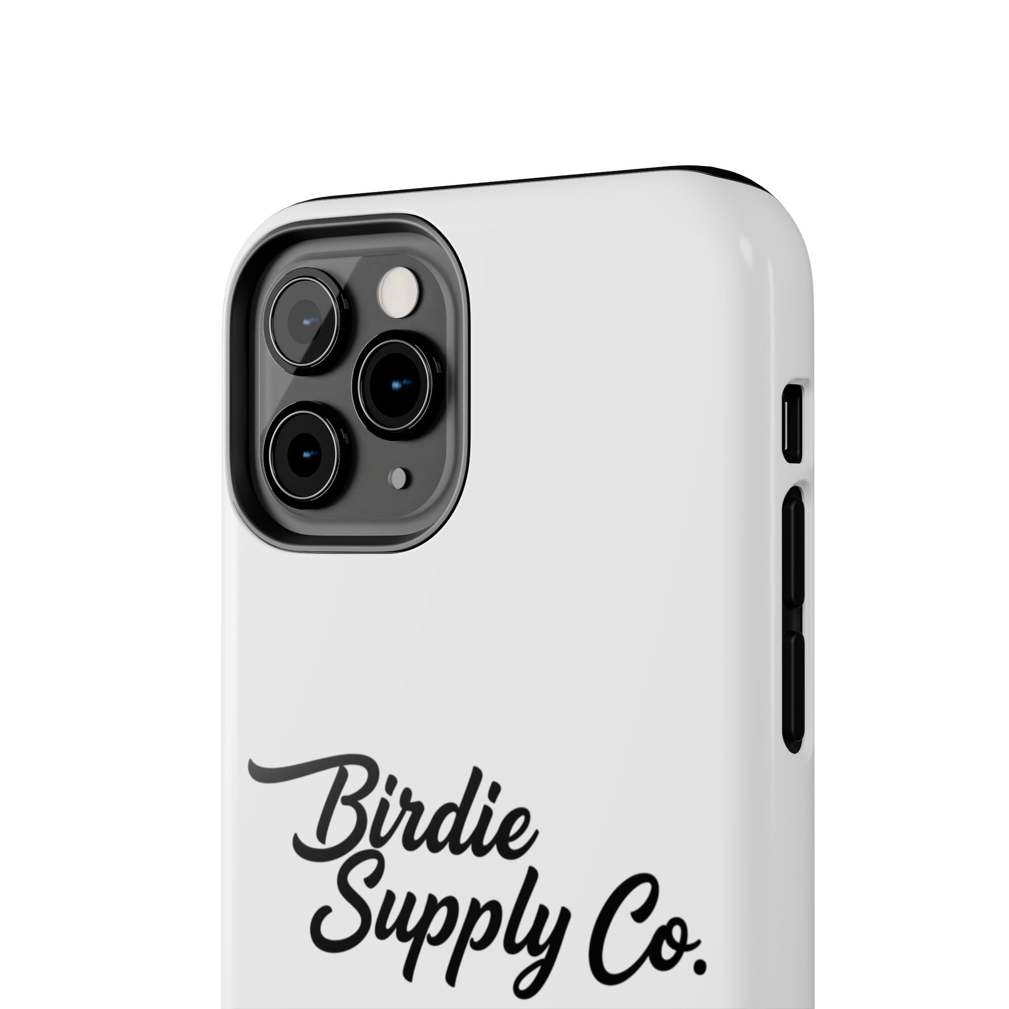 Phone Case Protective Cover — White Script Logo