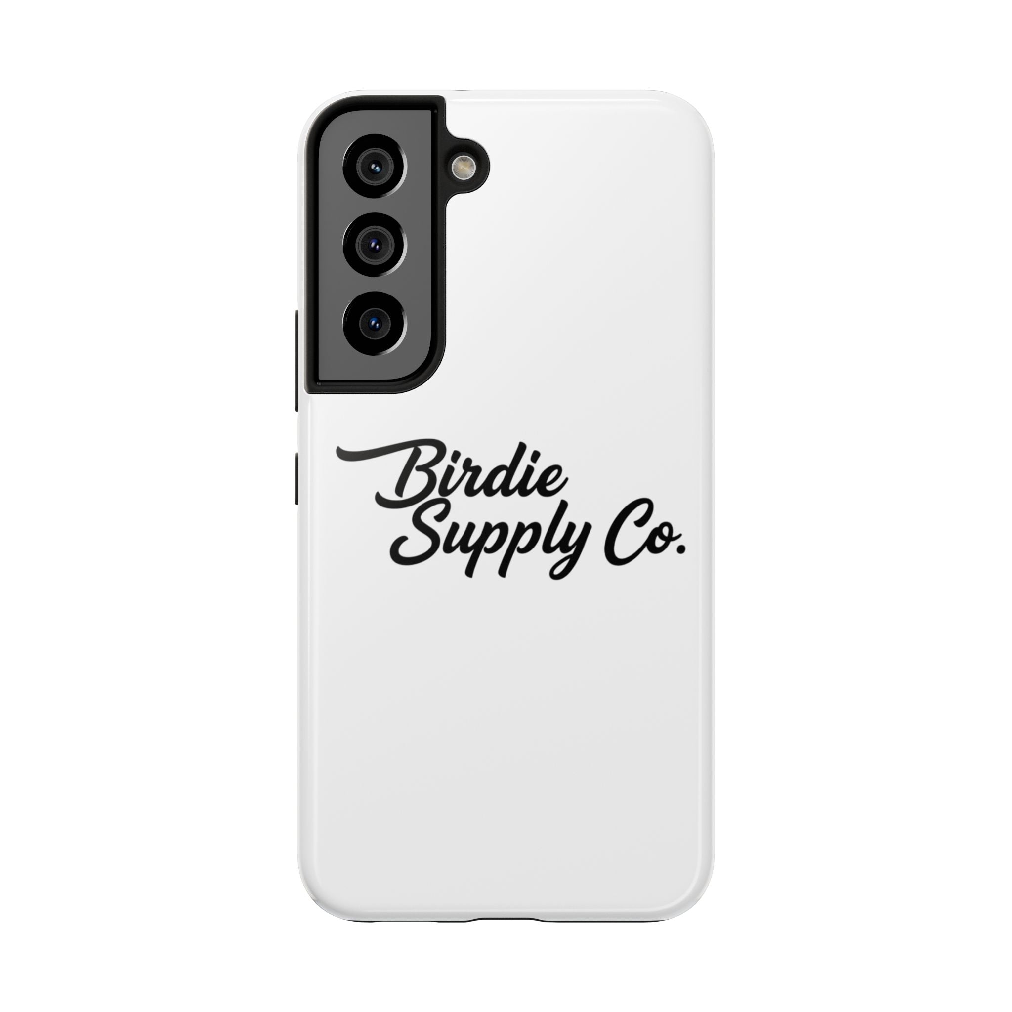 Phone Case Protective Cover — White Script Logo