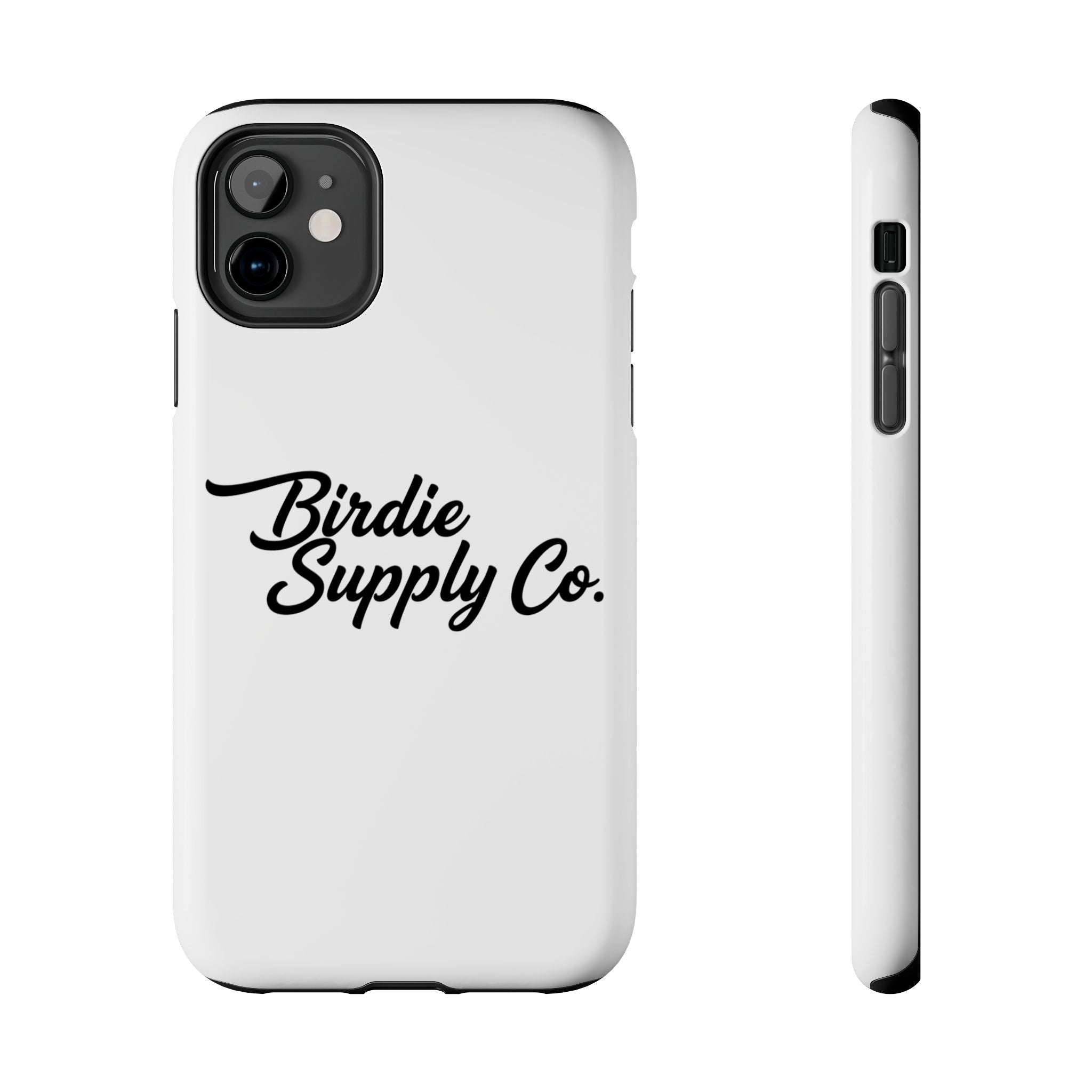 Phone Case Protective Cover — White Script Logo