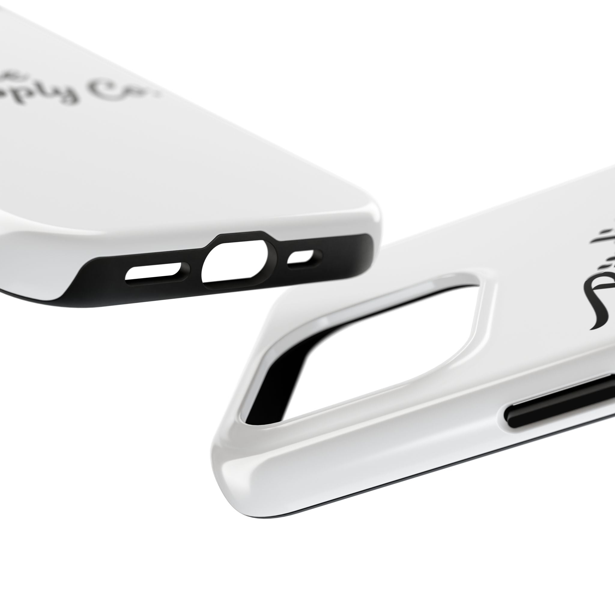 Phone Case Protective Cover — White Script Logo