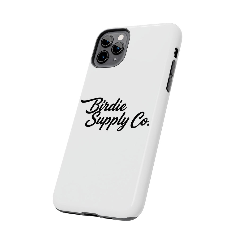 Phone Case Protective Cover — White Script Logo