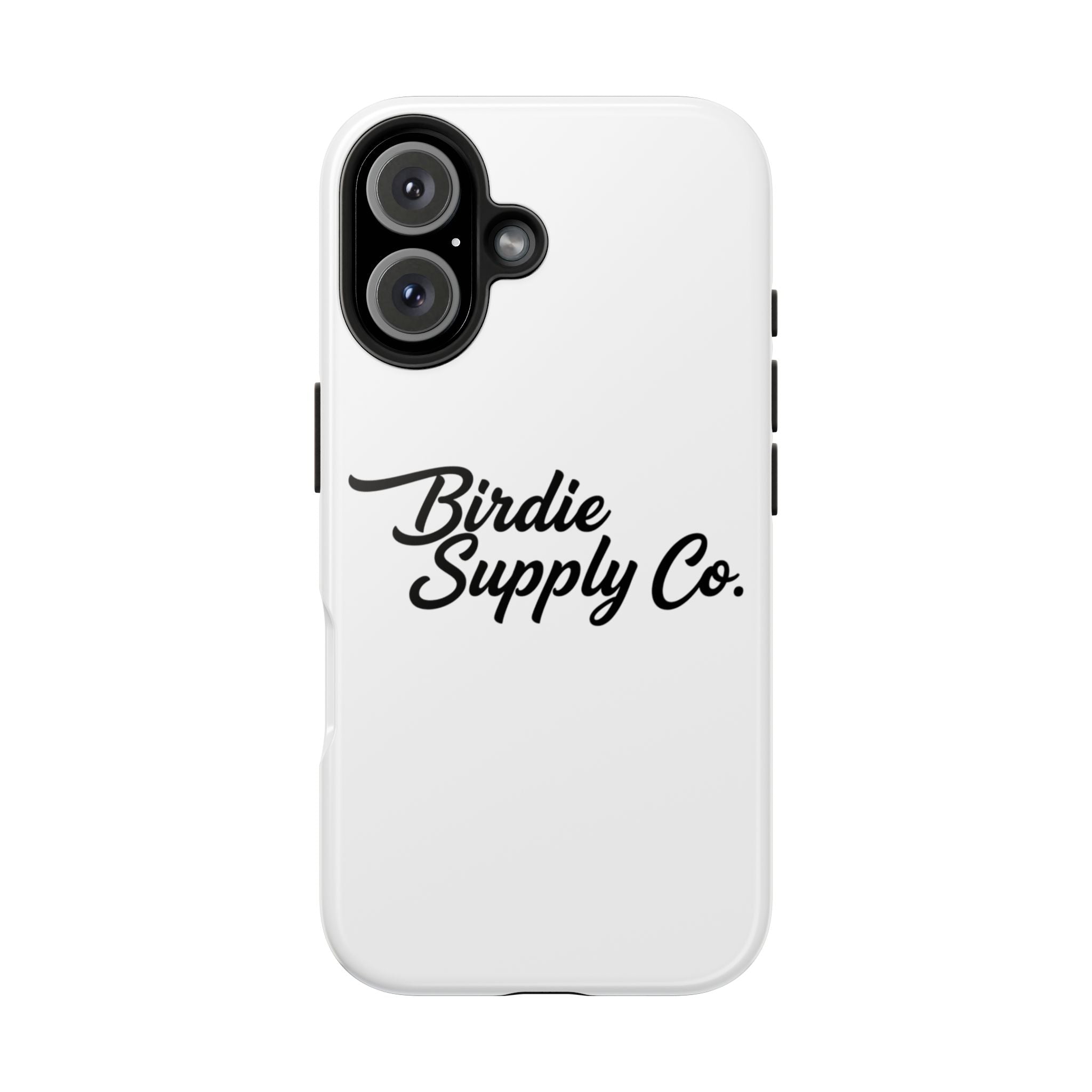Phone Case Protective Cover — White Script Logo