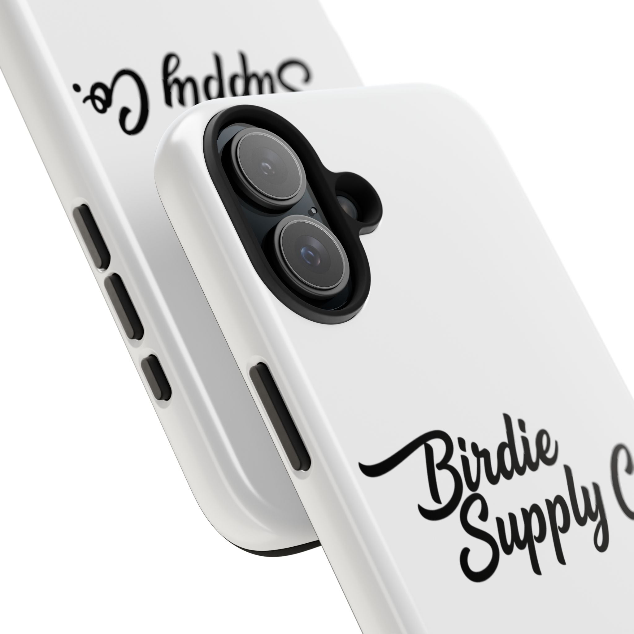 Phone Case Protective Cover — White Script Logo