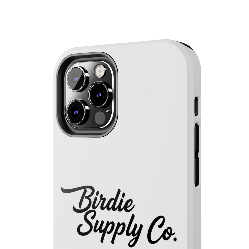 Phone Case Protective Cover — White Script Logo