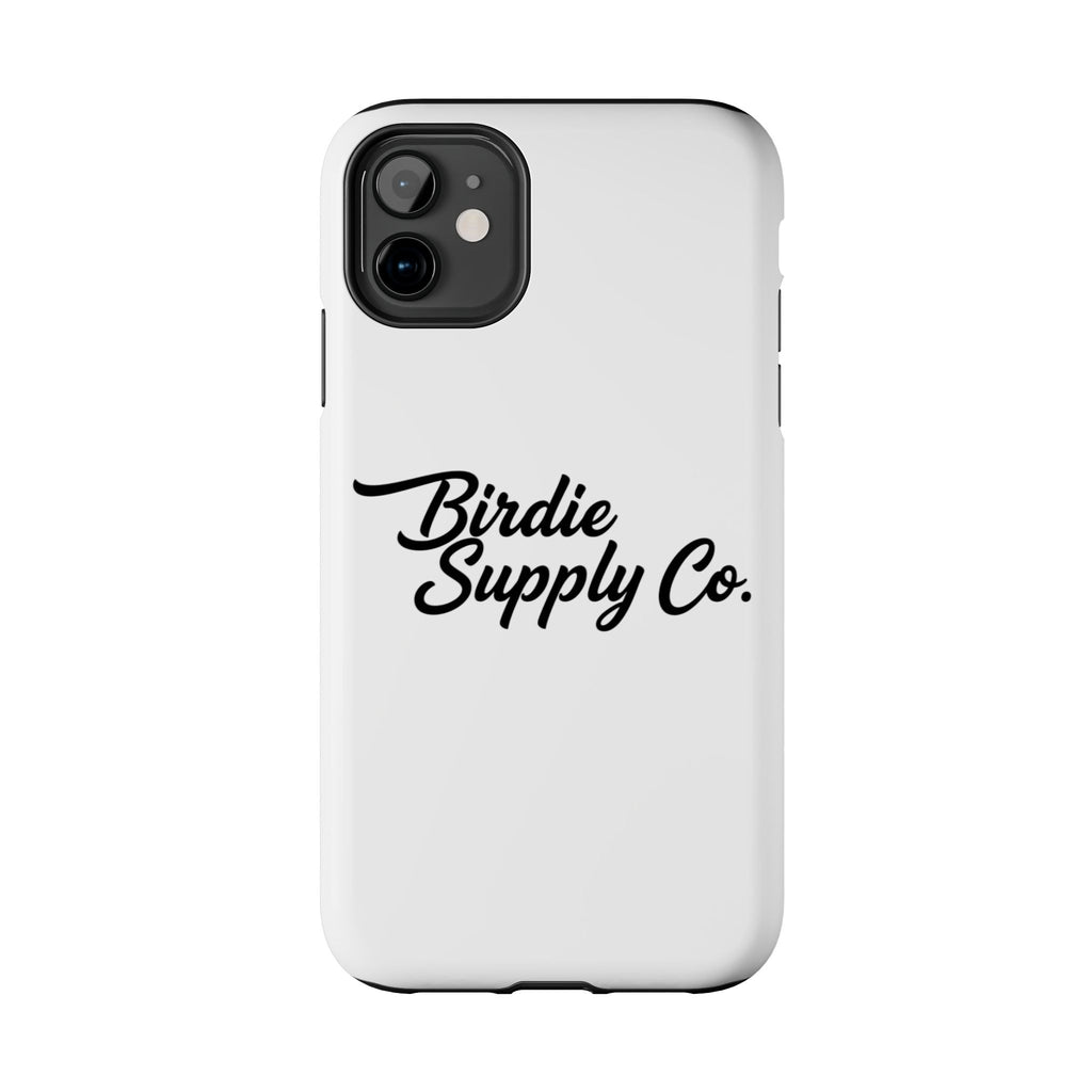 Phone Case Protective Cover — White Script Logo