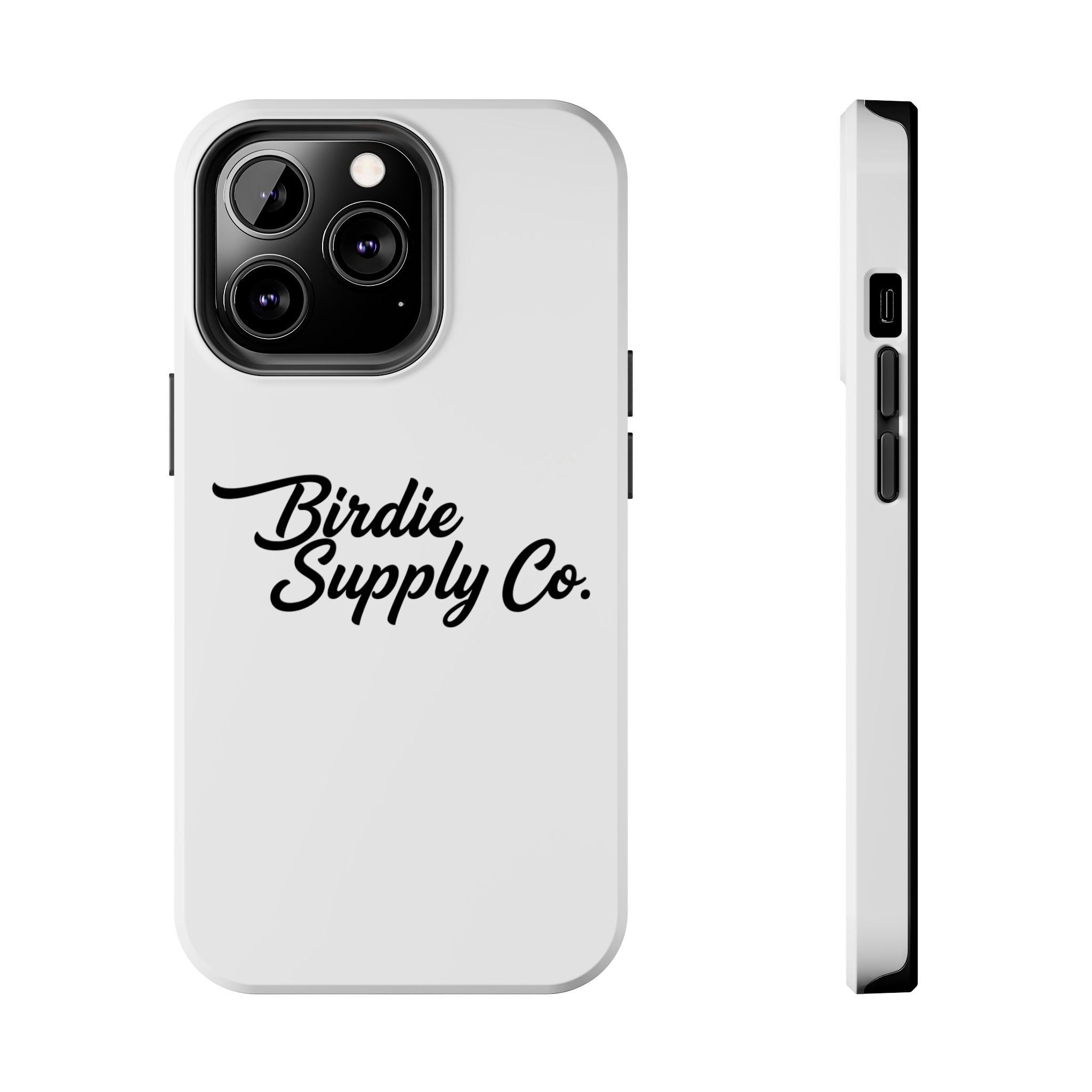 Phone Case Protective Cover — White Script Logo