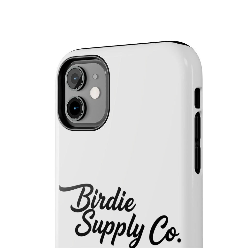 Phone Case Protective Cover — White Script Logo