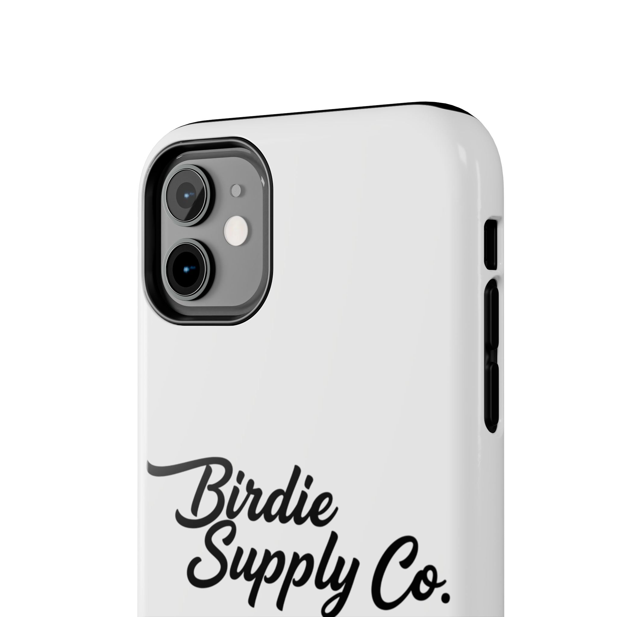 Phone Case Protective Cover — White Script Logo