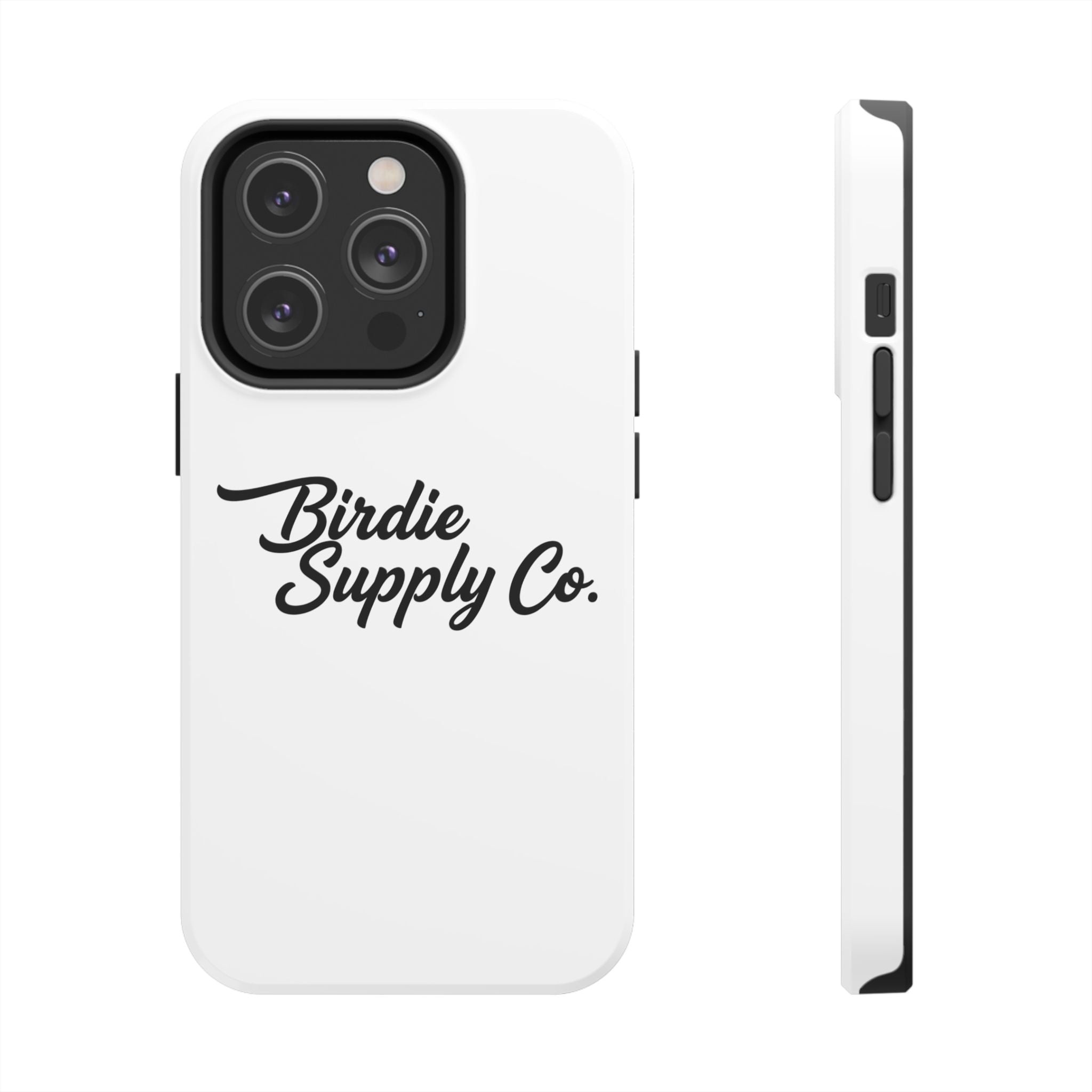 Phone Case Protective Cover — White Script Logo