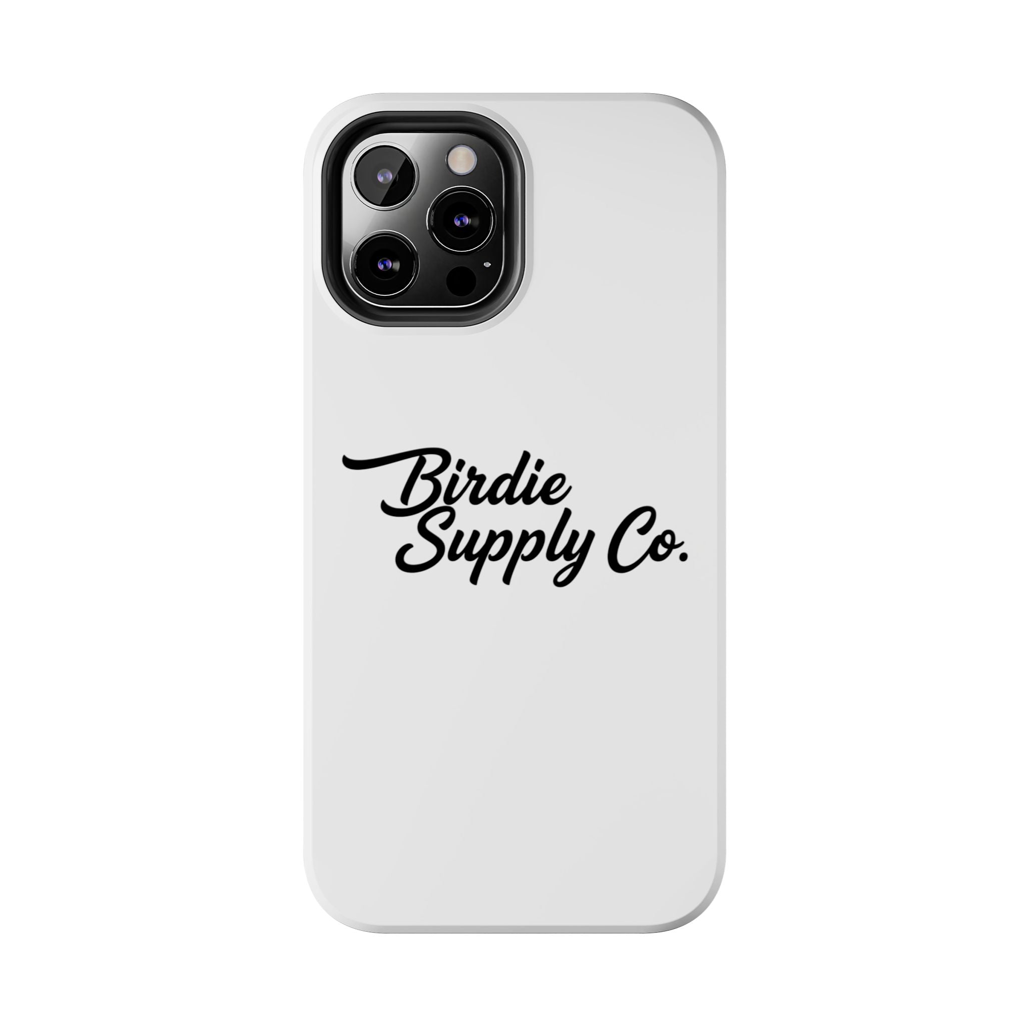 Phone Case Protective Cover — White Script Logo