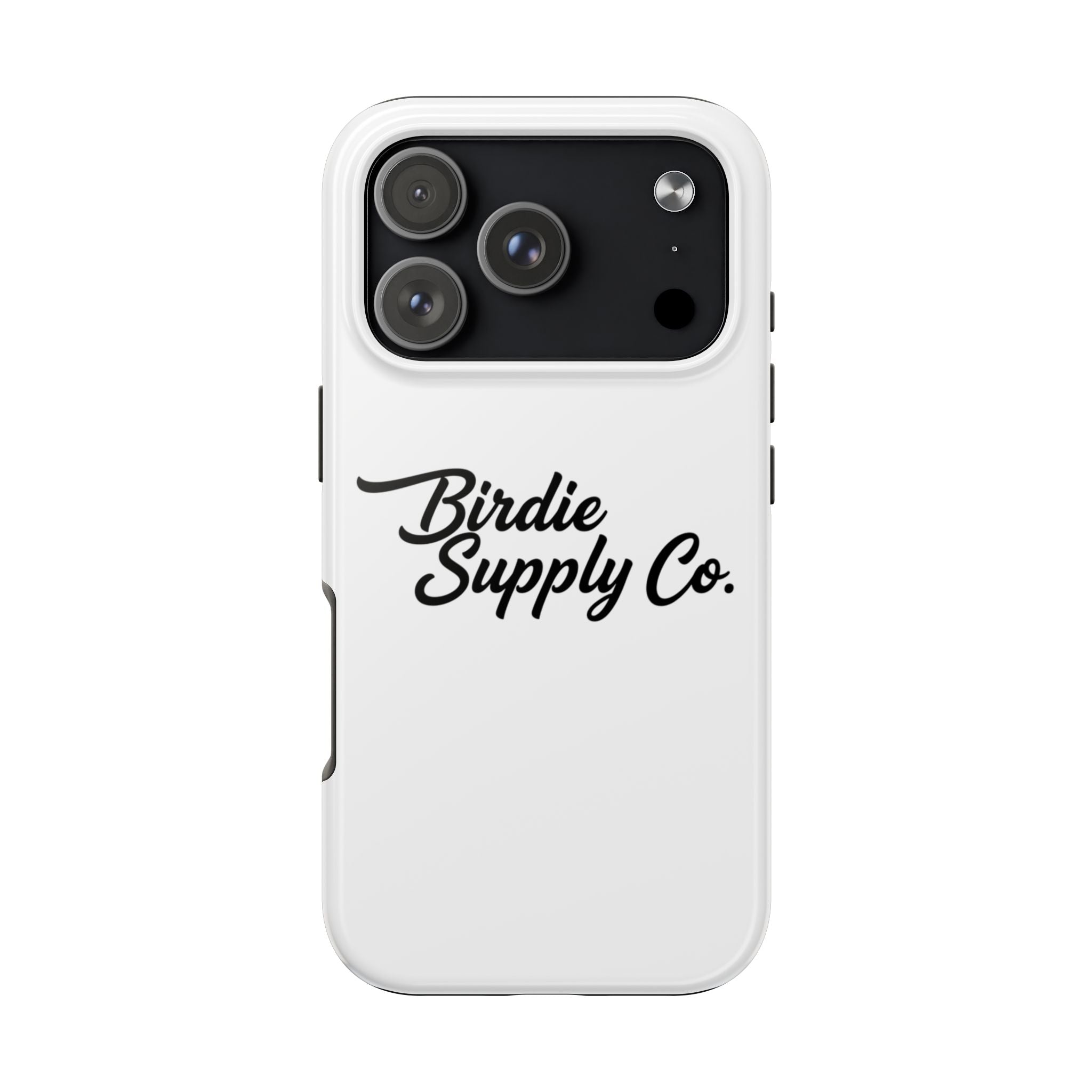 Phone Case Protective Cover — White Script Logo