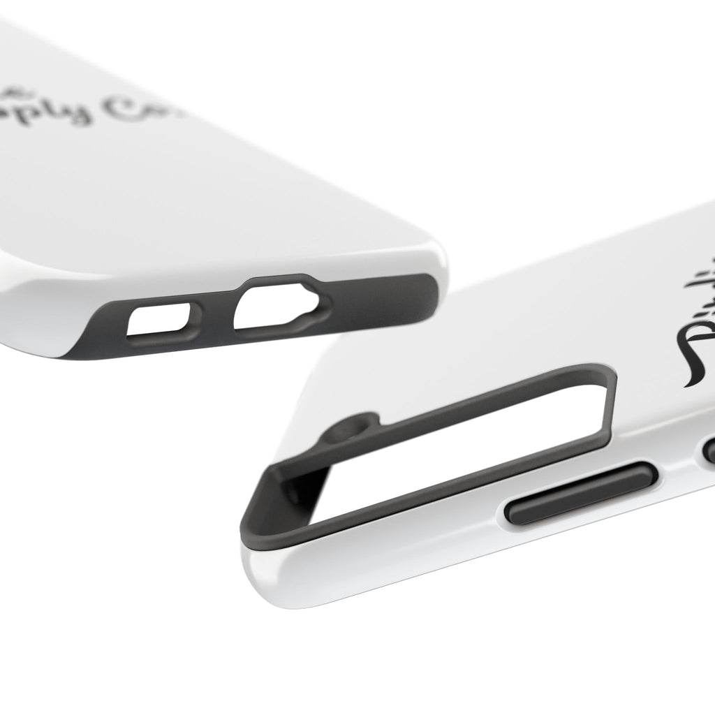 Phone Case Protective Cover — White Script Logo