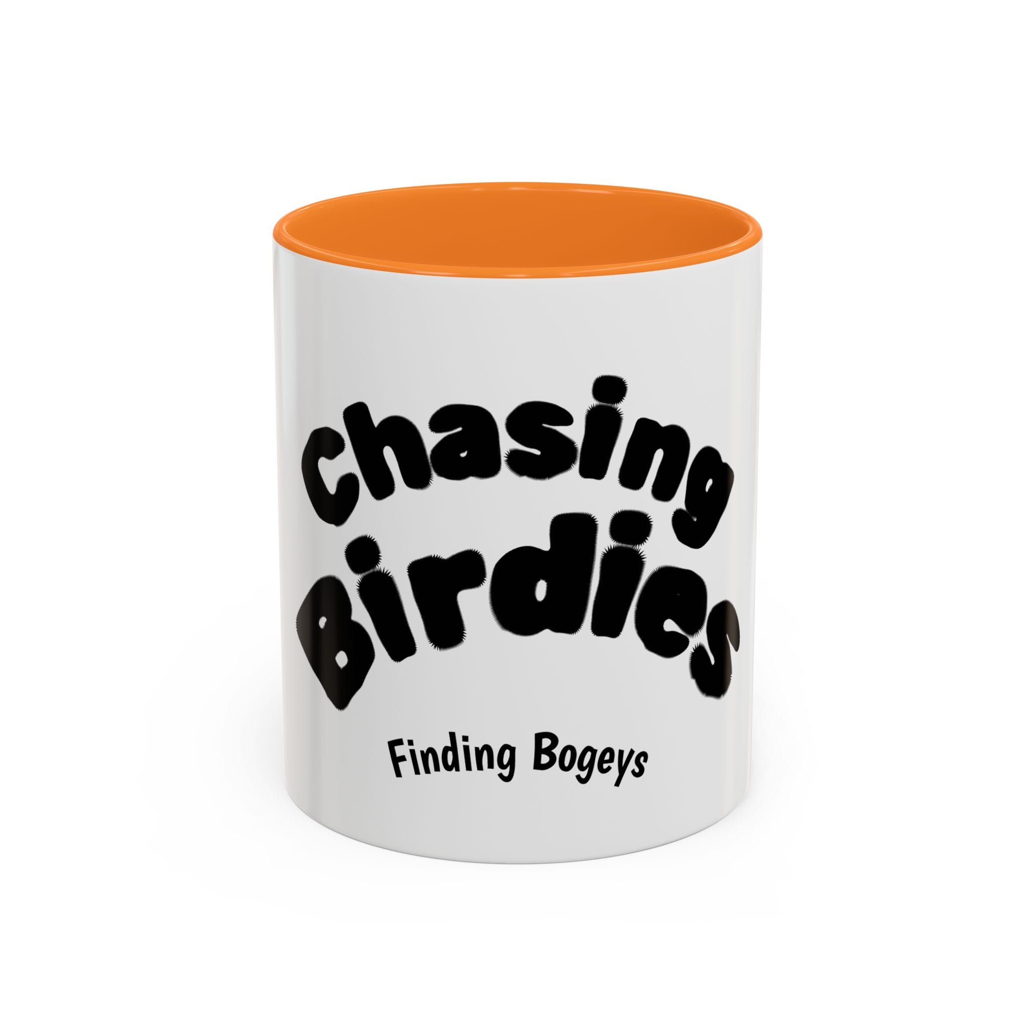 Chasing Birdies Finding Bogeys Golf Mug –  11oz/15oz Color Accent