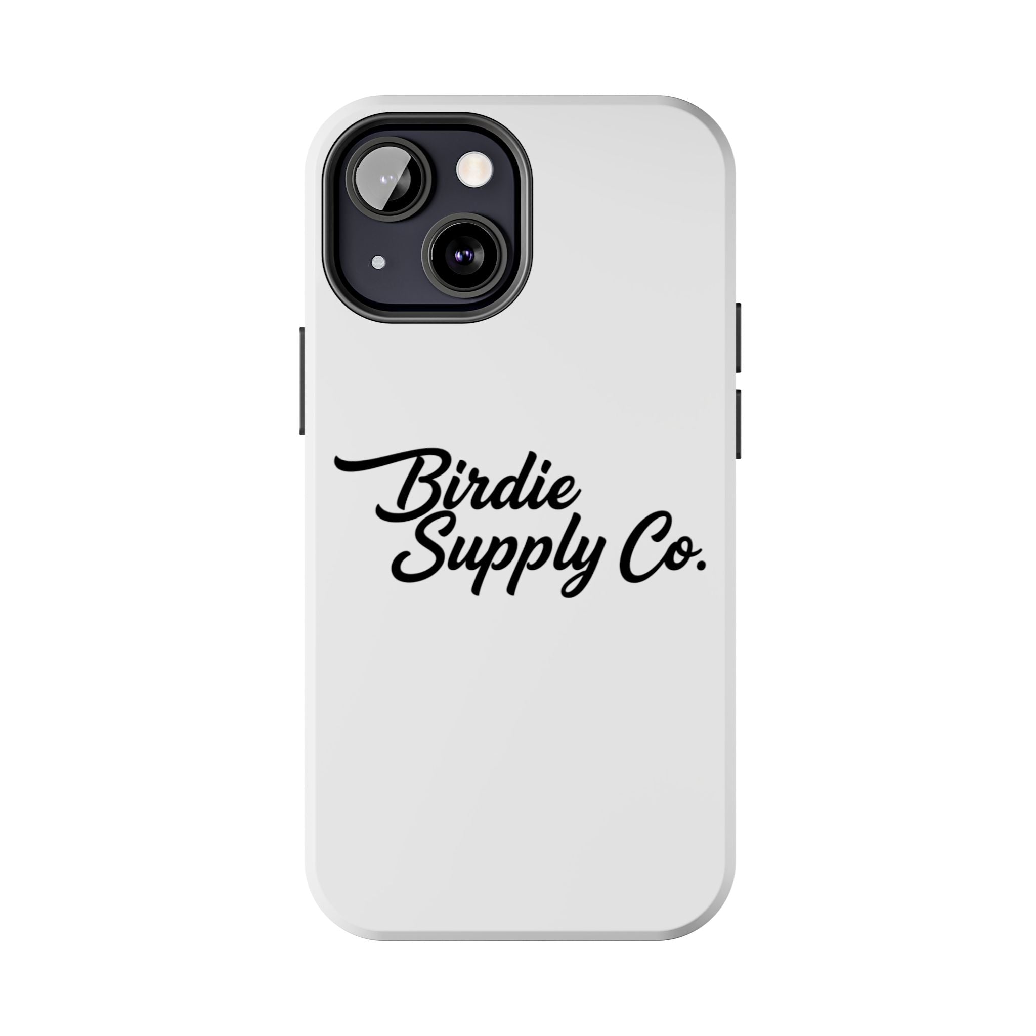 Phone Case Protective Cover — White Script Logo