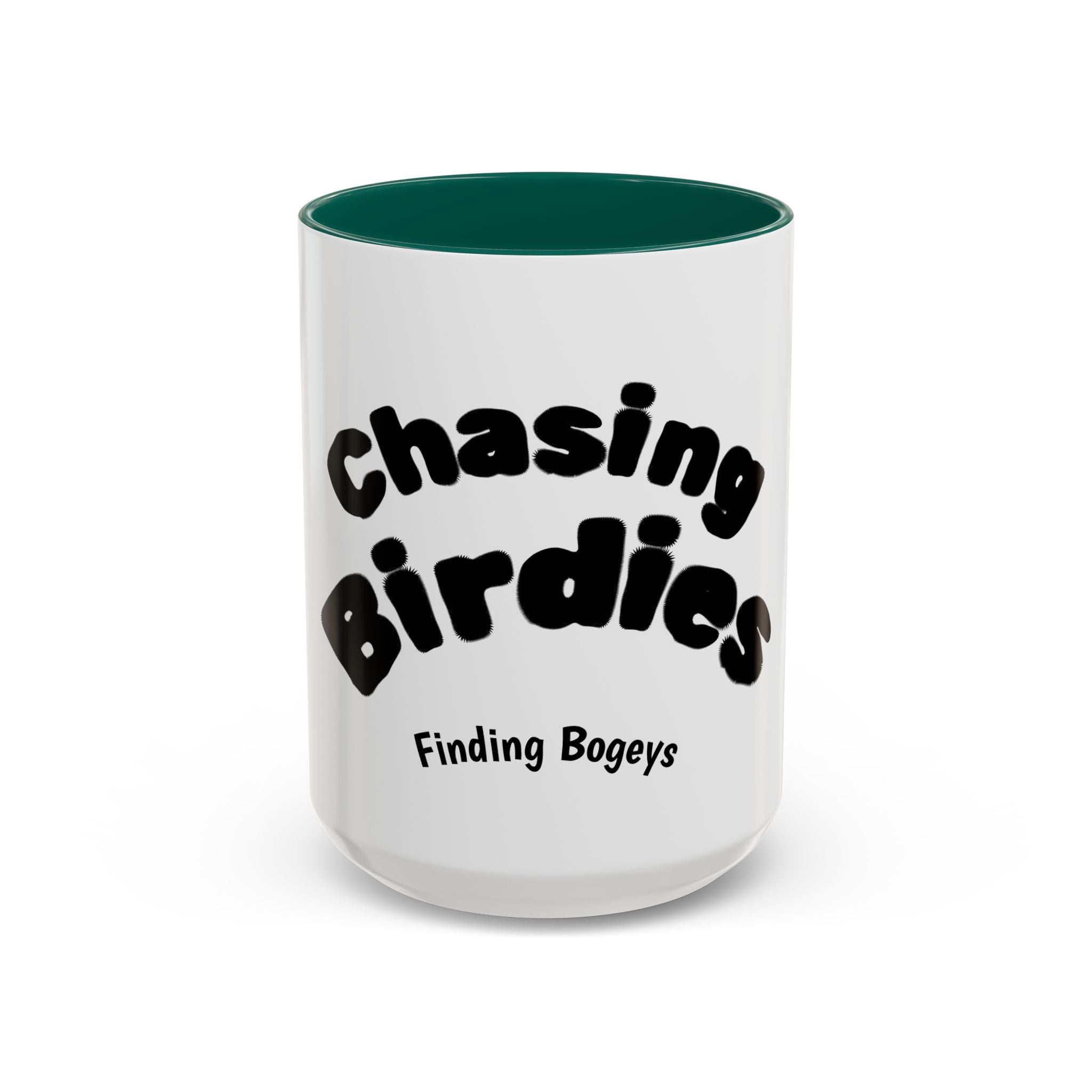 Chasing Birdies Finding Bogeys Golf Mug –  11oz/15oz Color Accent