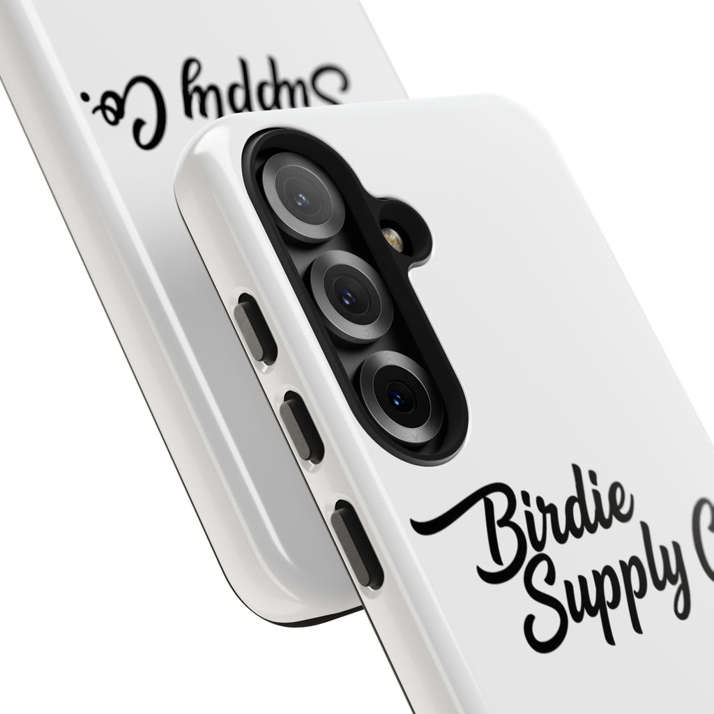 Phone Case Protective Cover — White Script Logo