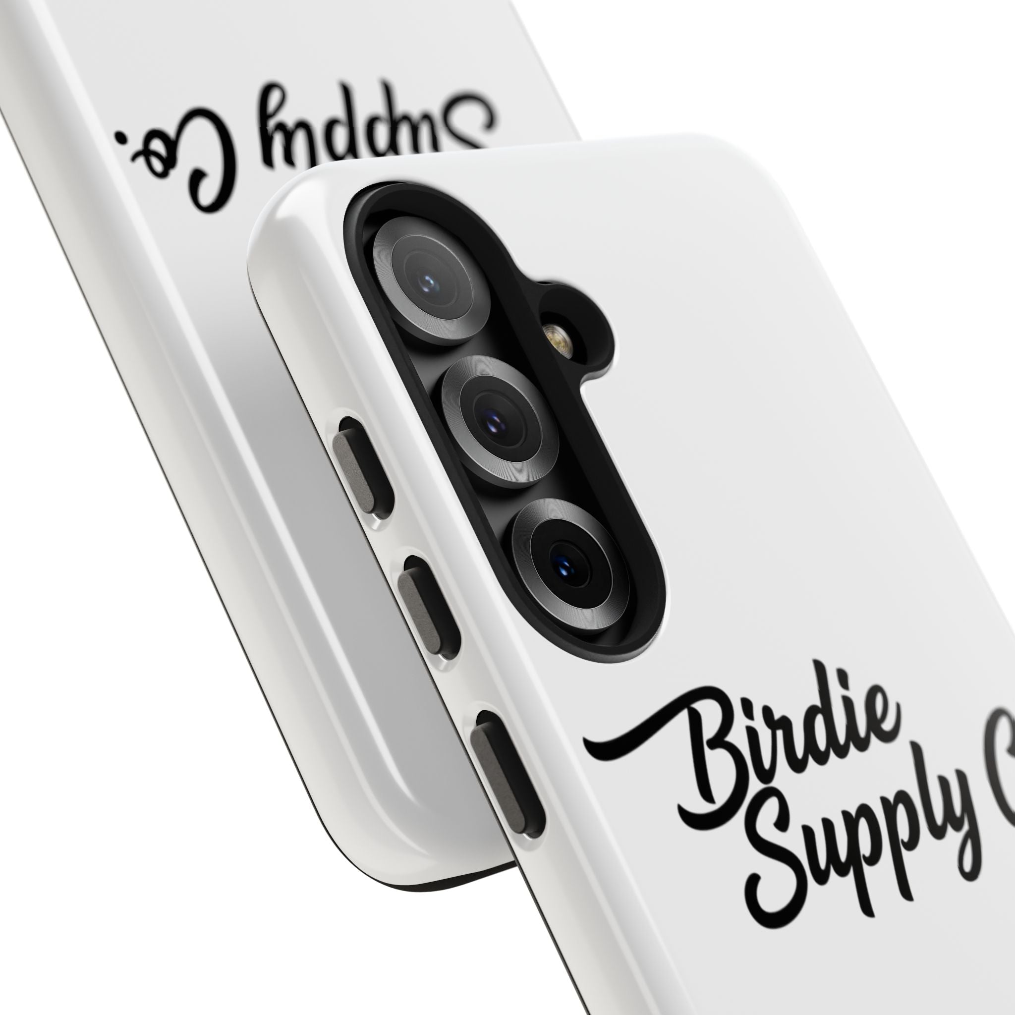 Phone Case Protective Cover — White Script Logo
