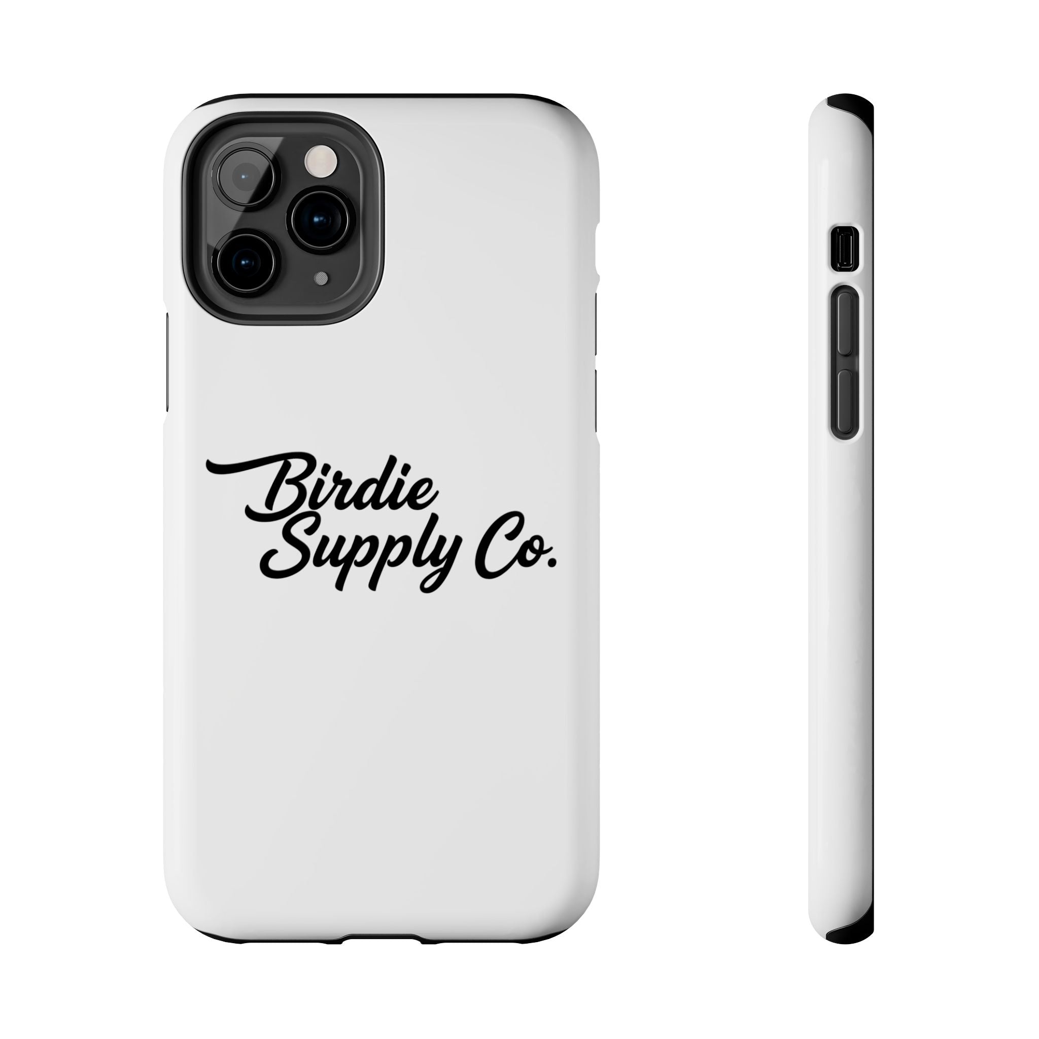 Phone Case Protective Cover — White Script Logo