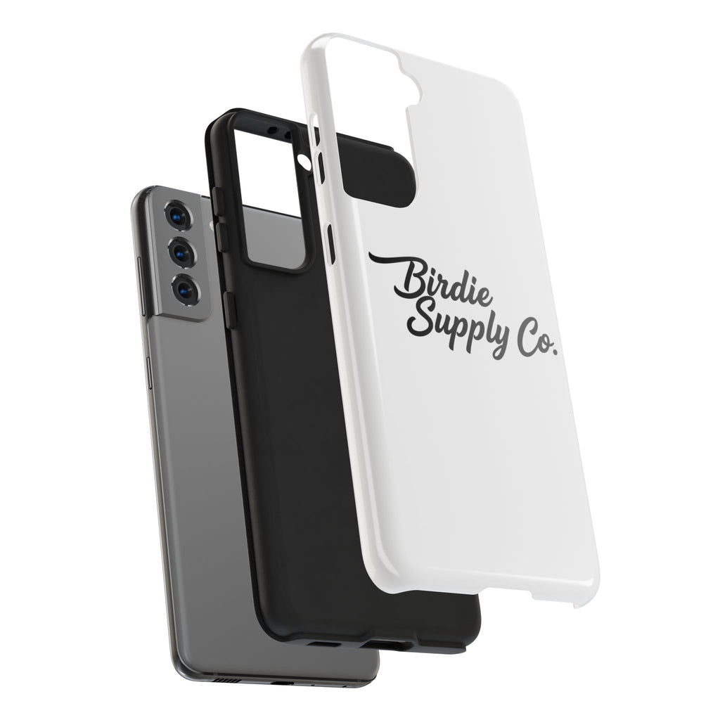 Phone Case Protective Cover — White Script Logo