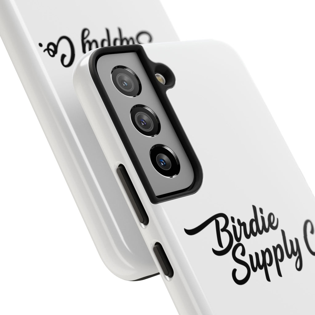 Phone Case Protective Cover — White Script Logo